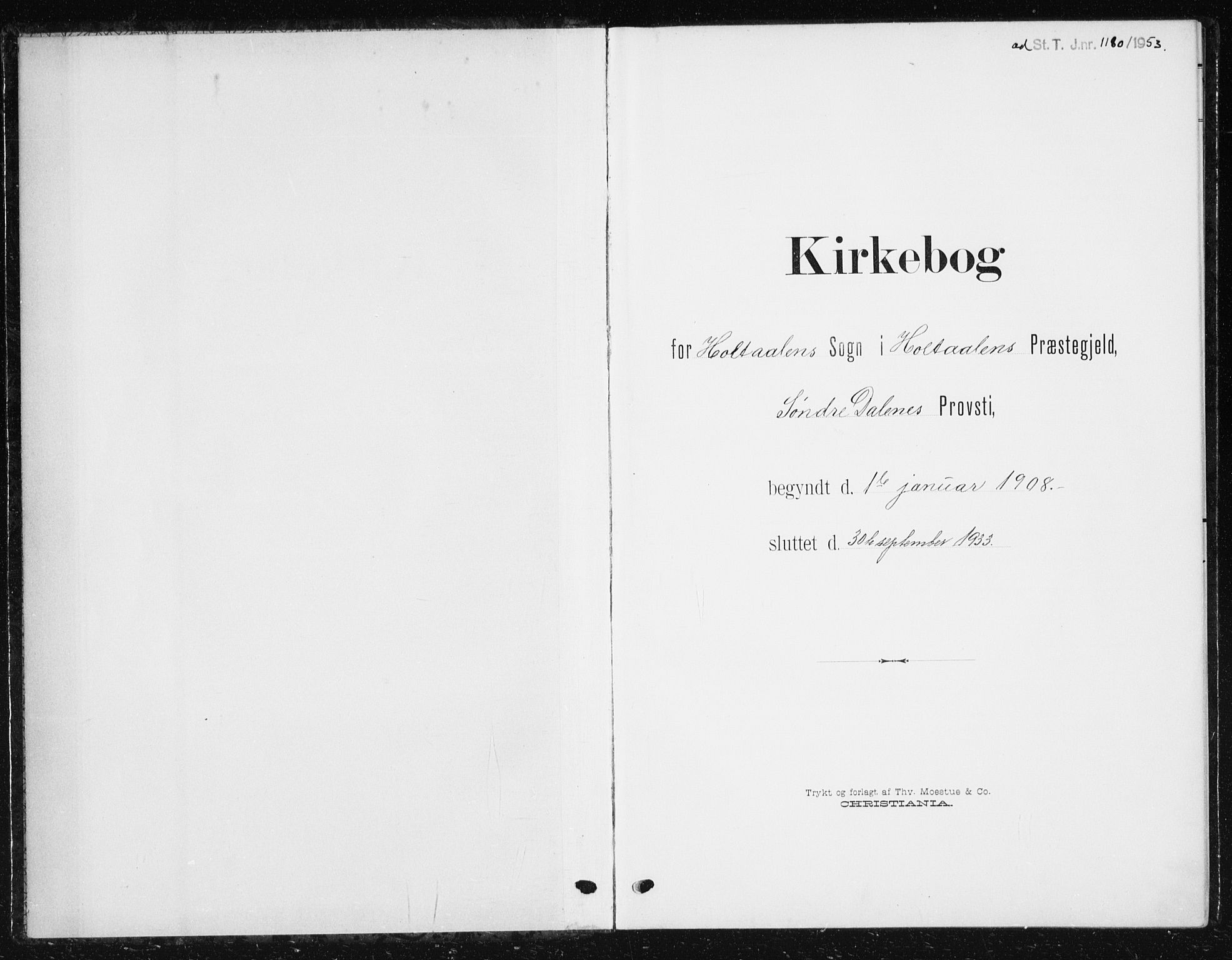 Ministerialprotokoller, klokkerbøker og fødselsregistre - Sør-Trøndelag, SAT/A-1456/685/L0979: Parish register (copy) no. 685C04, 1908-1933