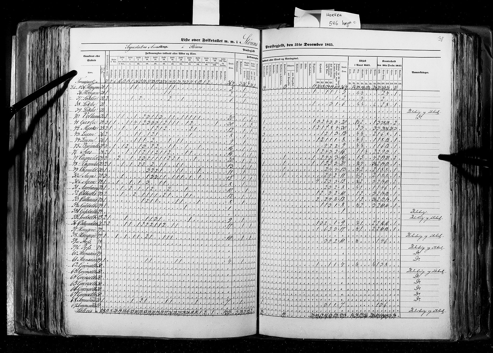 RA, Census 1845, vol. 8: Romsdal amt og Søndre Trondhjems amt, 1845, p. 311