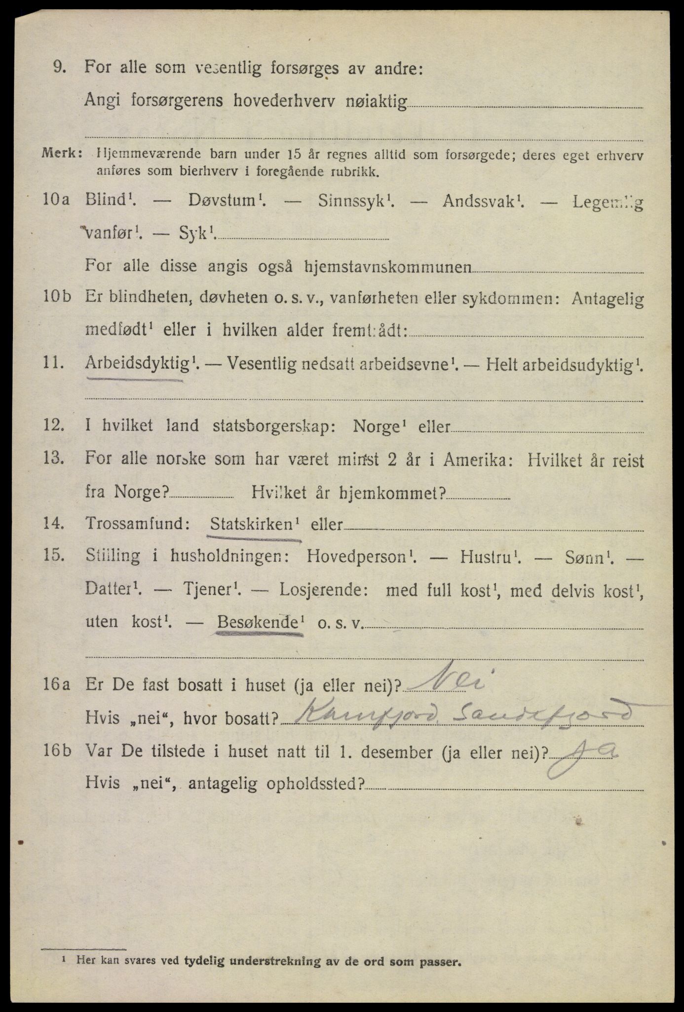 SAKO, 1920 census for Sem, 1920, p. 10320