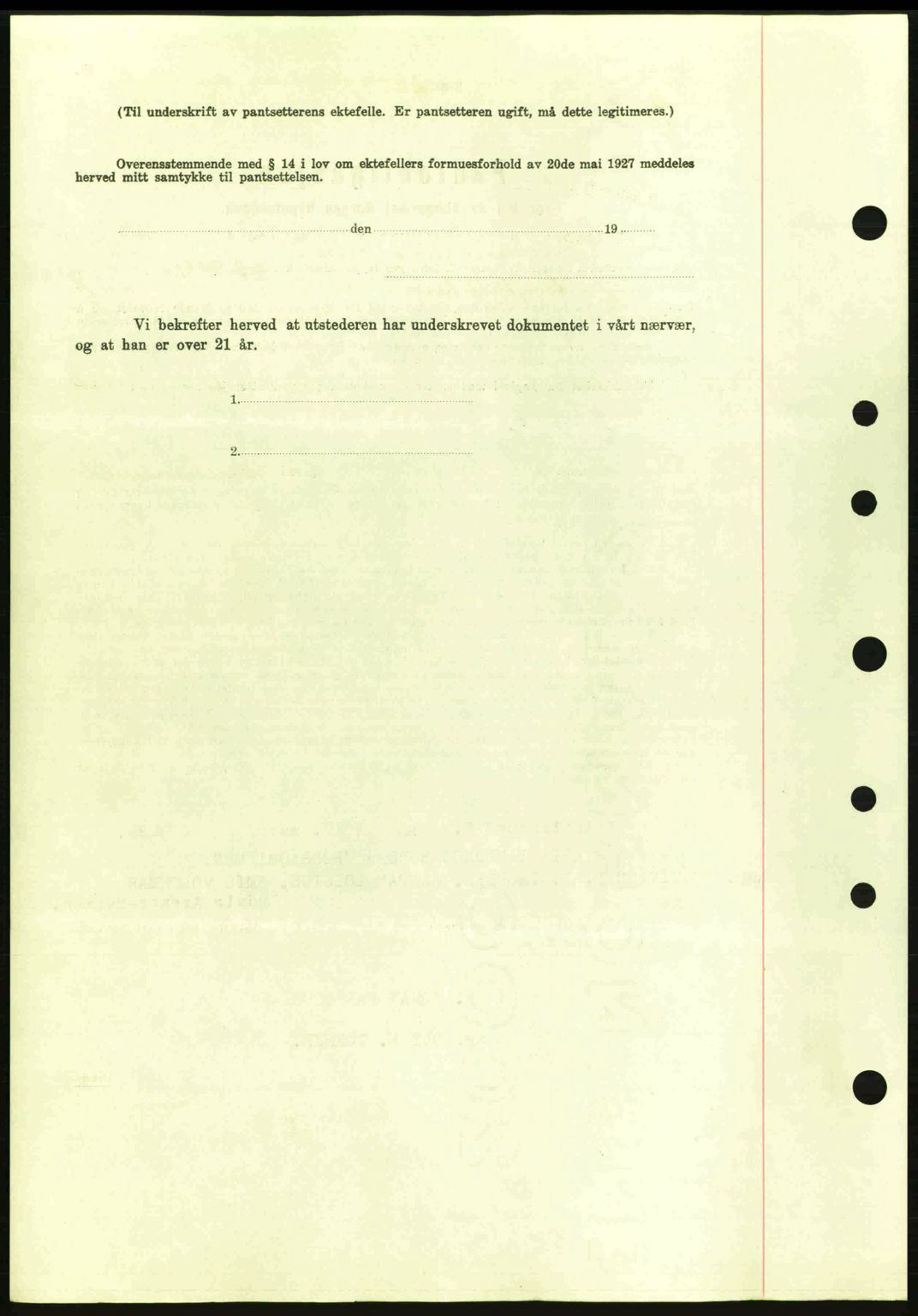 Kristiansund byfogd, SAT/A-4587/A/27: Mortgage book no. 31, 1938-1939, Diary no: : 238/1939