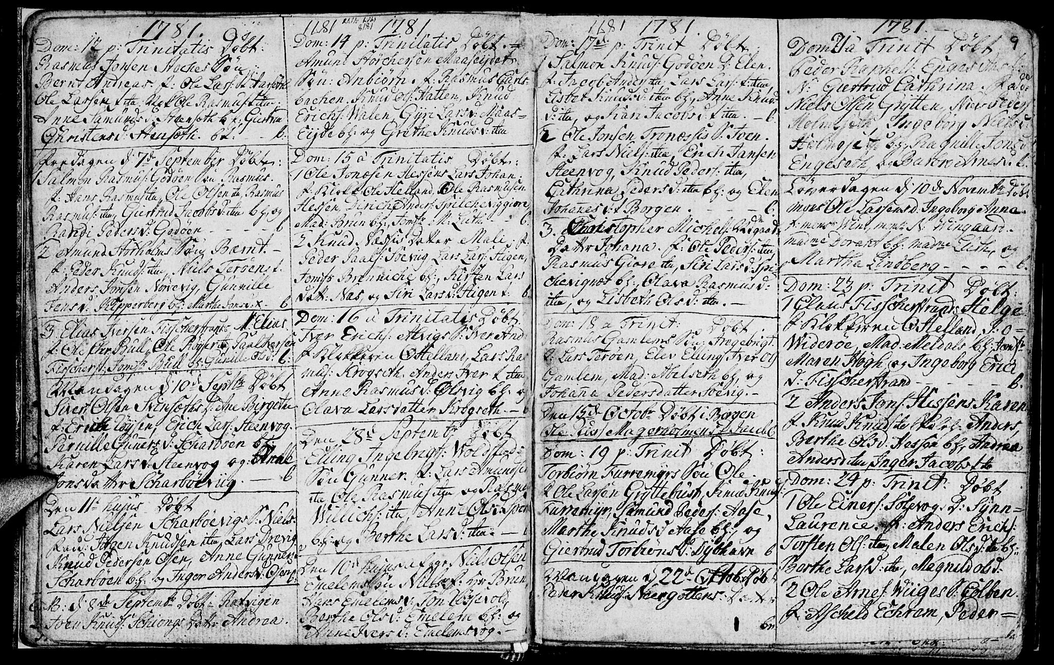 Ministerialprotokoller, klokkerbøker og fødselsregistre - Møre og Romsdal, AV/SAT-A-1454/528/L0420: Parish register (copy) no. 528C01, 1764-1784, p. 9