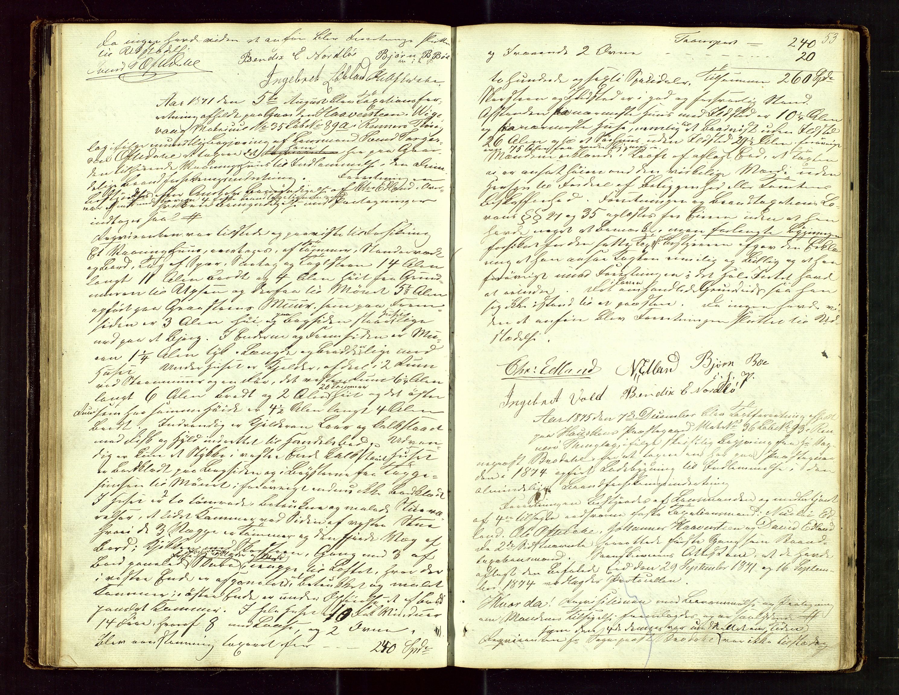 Rennesøy lensmannskontor, AV/SAST-A-100165/Goa/L0001: "Brandtaxations-Protocol for Rennesøe Thinglag", 1846-1923, p. 52b-53a