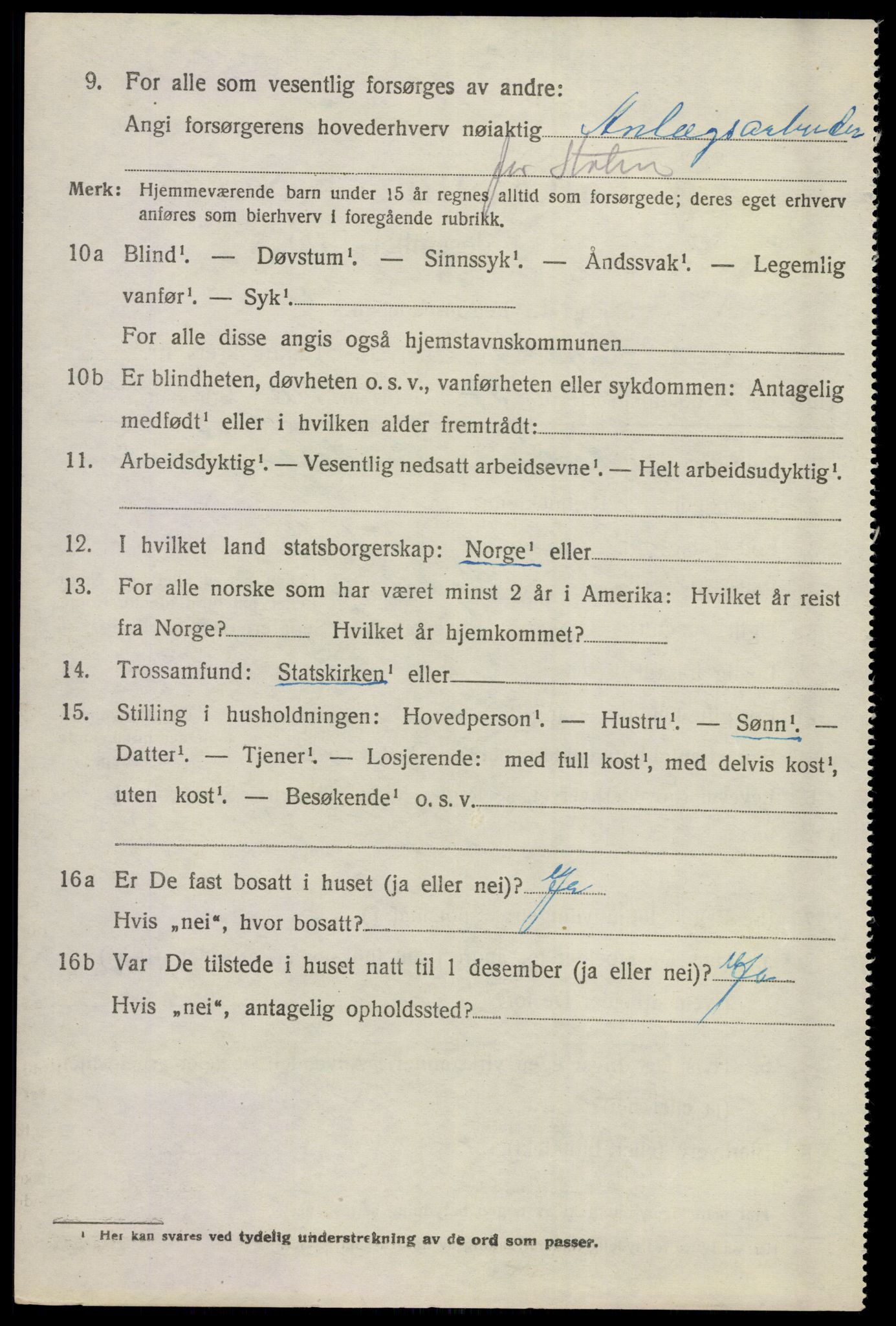 SAKO, 1920 census for Sigdal, 1920, p. 7045