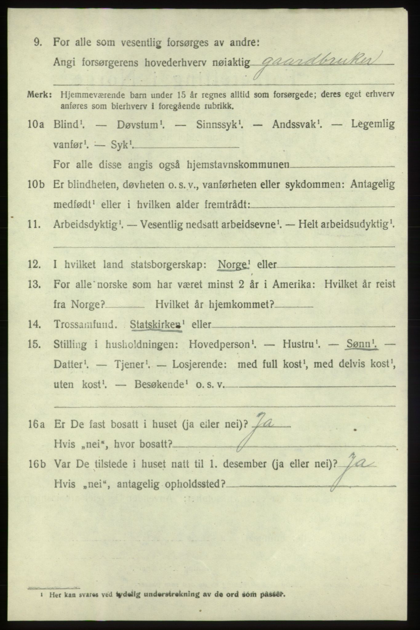 SAB, 1920 census for Moster, 1920, p. 804