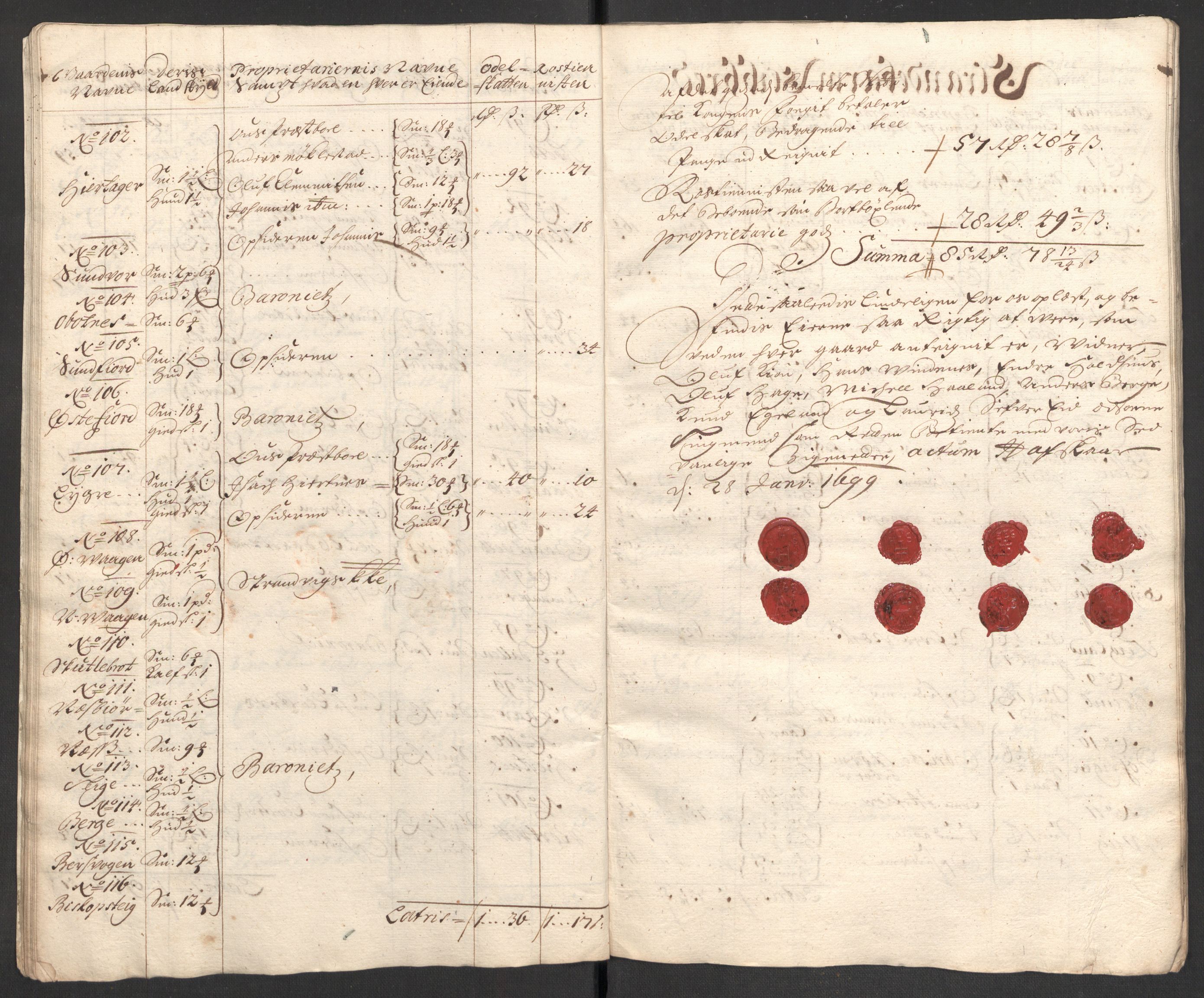 Rentekammeret inntil 1814, Reviderte regnskaper, Fogderegnskap, AV/RA-EA-4092/R48/L2977: Fogderegnskap Sunnhordland og Hardanger, 1697-1698, p. 269