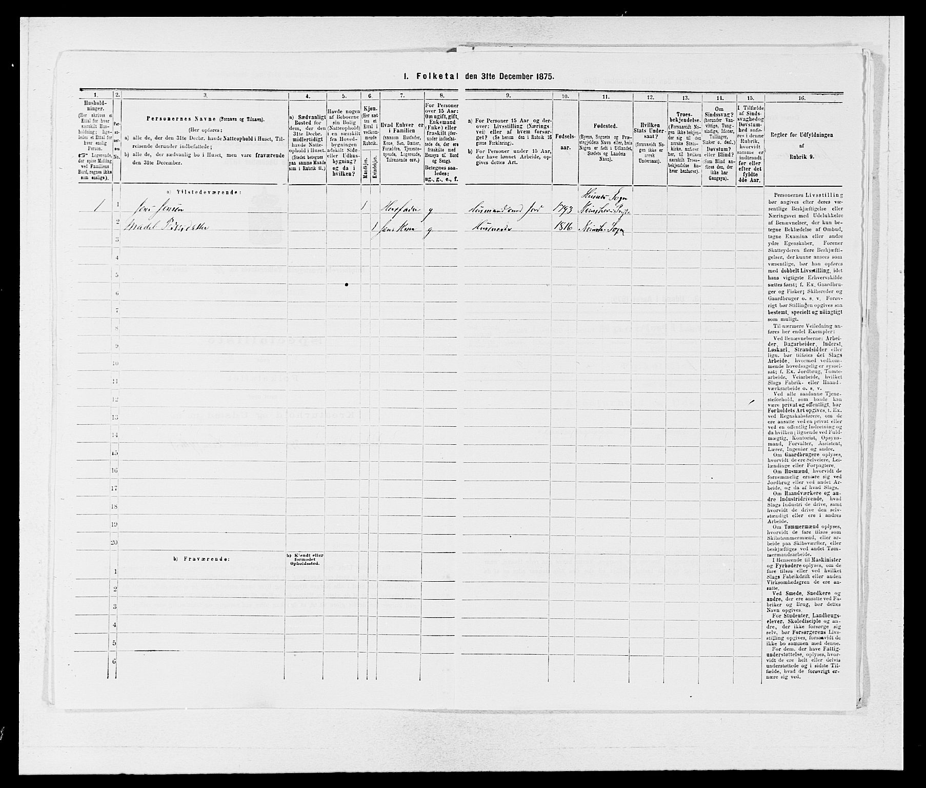 SAB, 1875 census for 1224P Kvinnherad, 1875, p. 1280