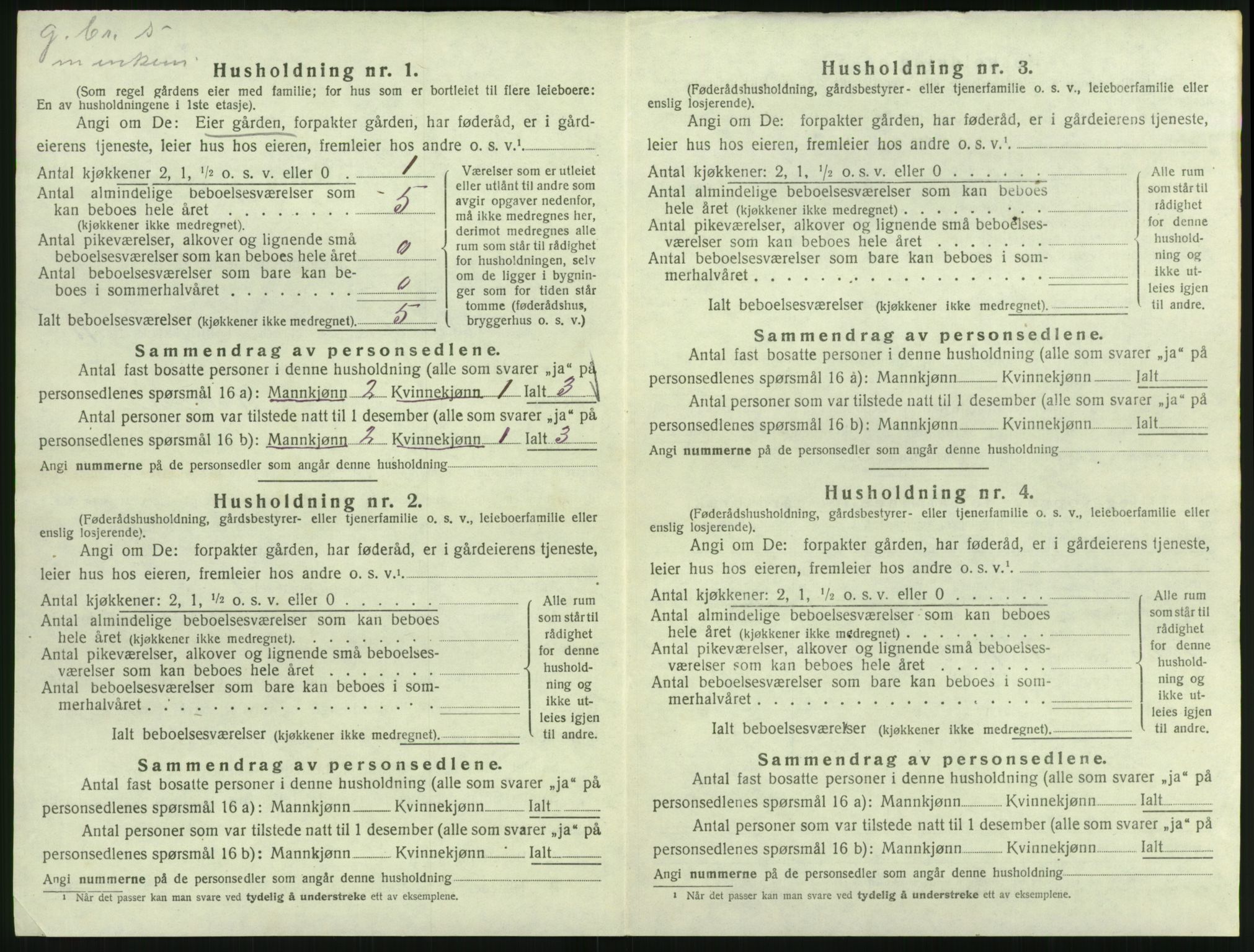 SAK, 1920 census for Froland, 1920, p. 902