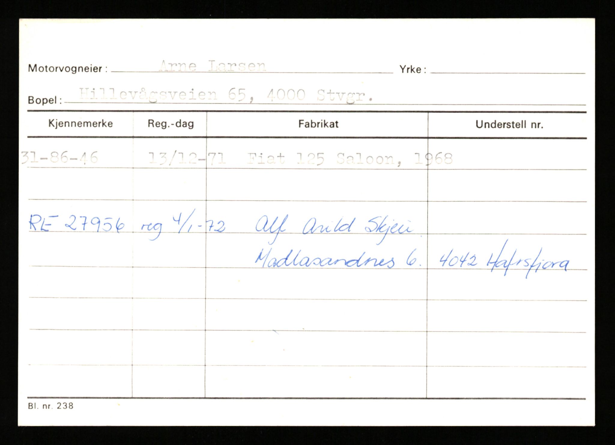 Stavanger trafikkstasjon, AV/SAST-A-101942/0/G/L0011: Registreringsnummer: 240000 - 363477, 1930-1971, p. 1998