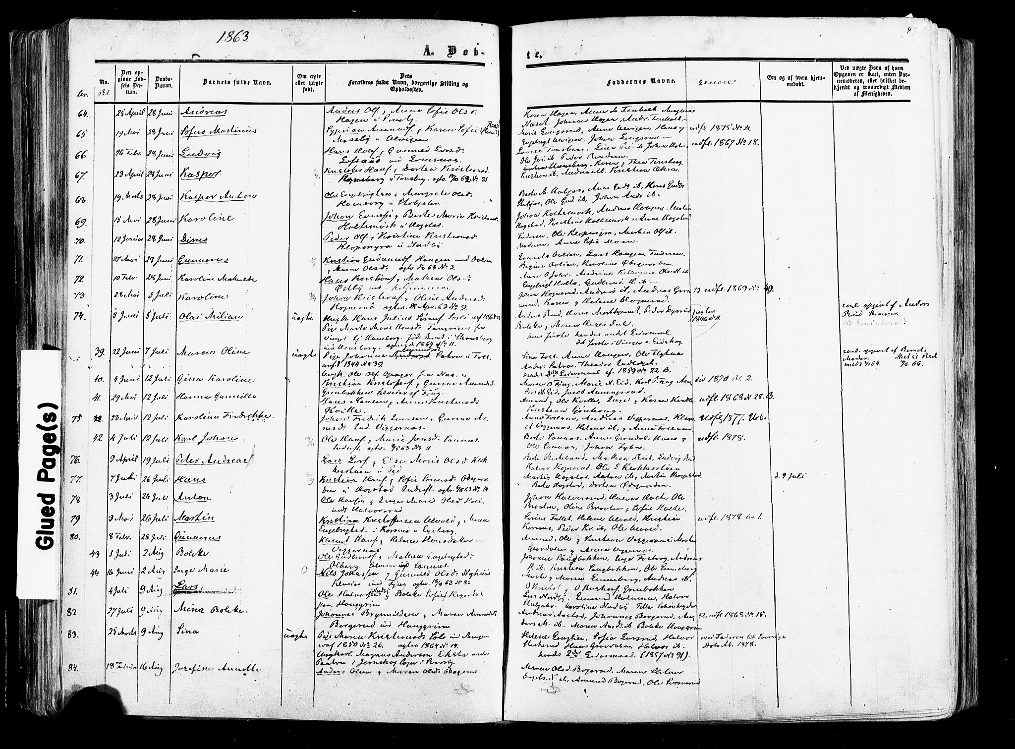 Aurskog prestekontor Kirkebøker, SAO/A-10304a/F/Fa/L0007: Parish register (official) no. I 7, 1854-1877, p. 89