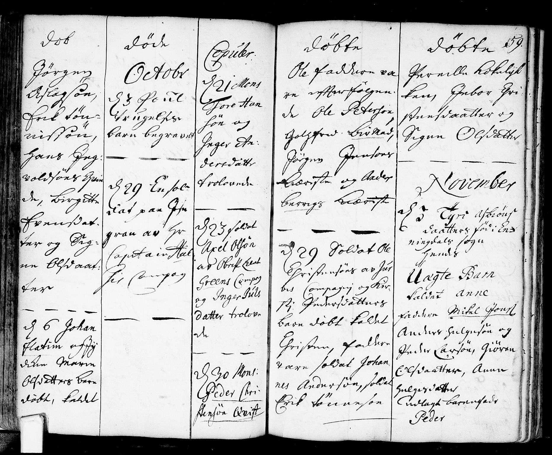 Fredrikstad prestekontor Kirkebøker, AV/SAO-A-11082/F/Fa/L0001: Parish register (official) no. 1, 1717-1731, p. 59