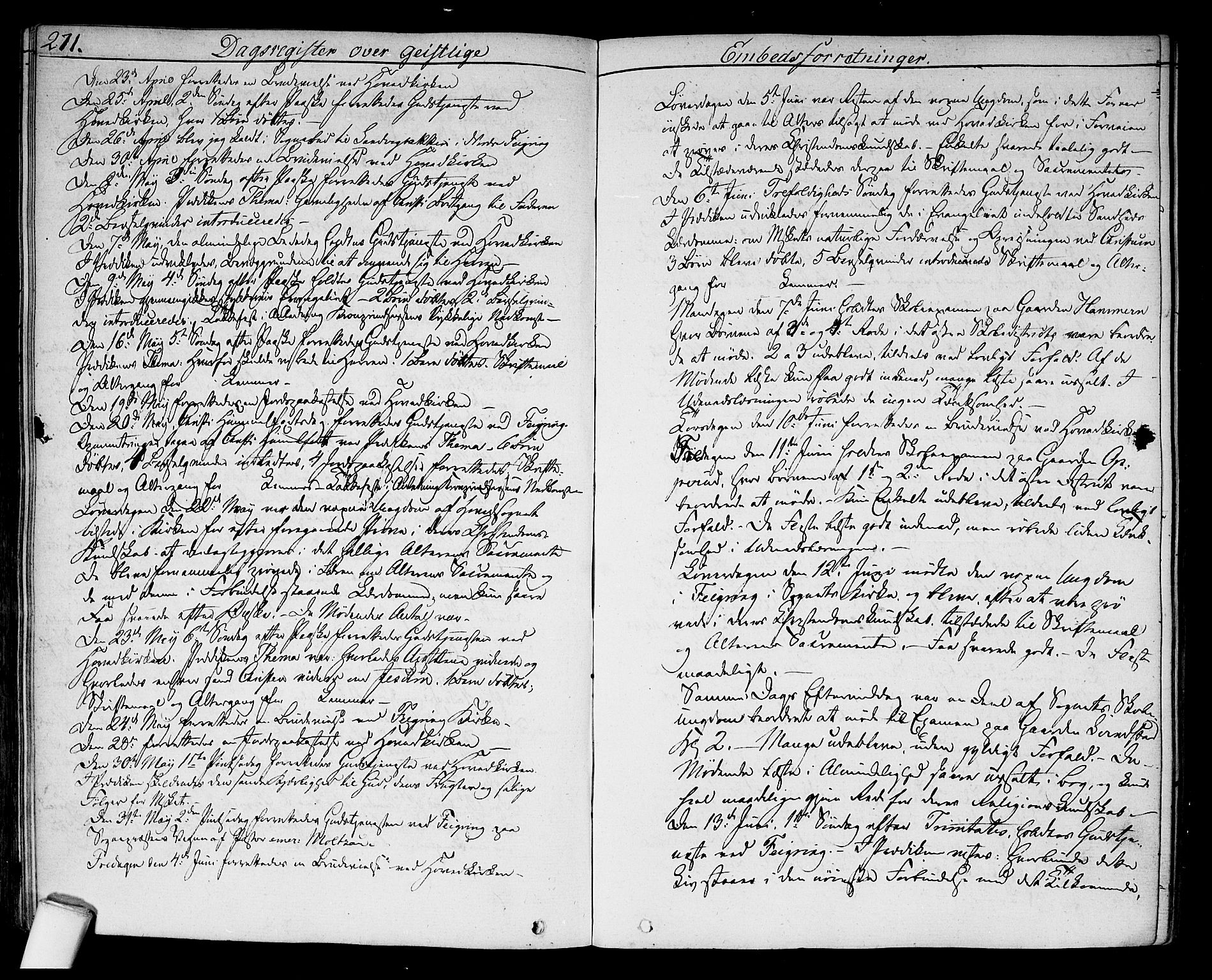 Hurdal prestekontor Kirkebøker, AV/SAO-A-10889/F/Fa/L0004: Parish register (official) no. I 4, 1828-1845, p. 271