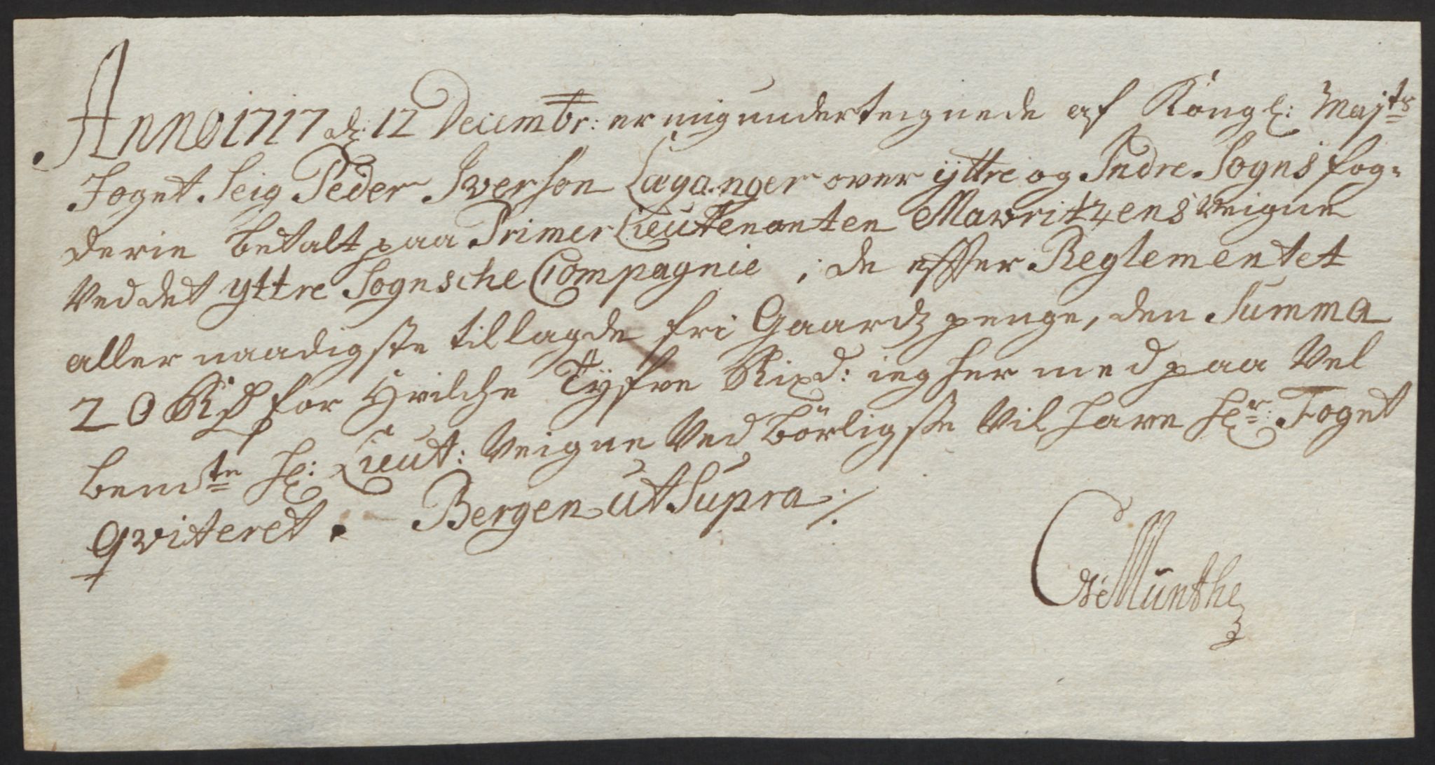 Rentekammeret inntil 1814, Reviderte regnskaper, Fogderegnskap, RA/EA-4092/R52/L3321: Fogderegnskap Sogn, 1717-1718, p. 154