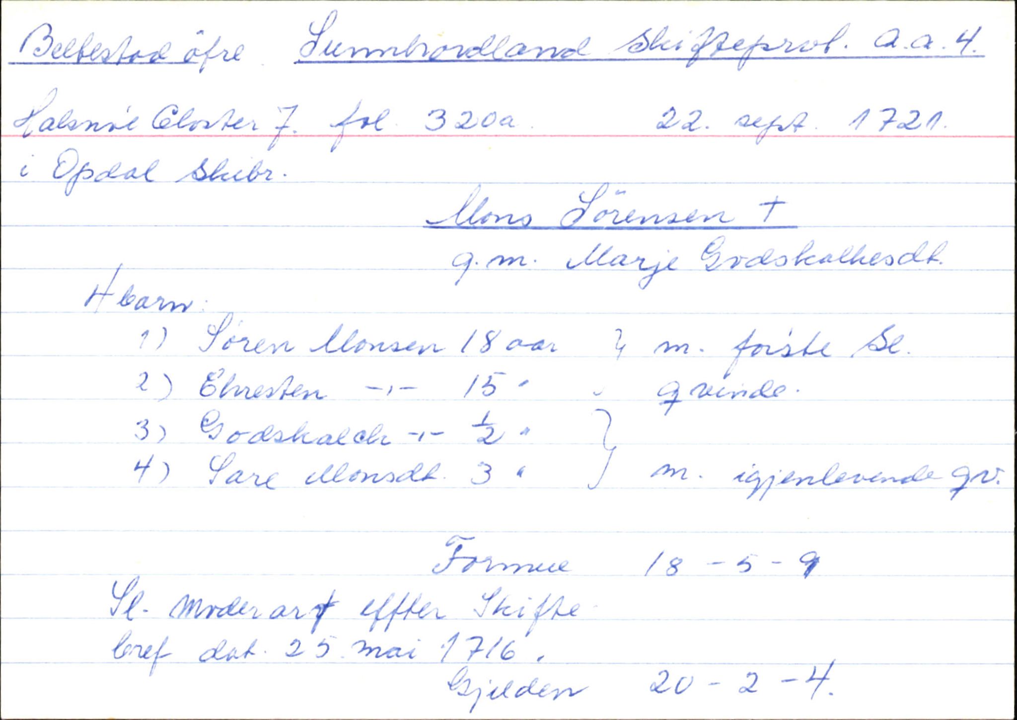 Skiftekort ved Statsarkivet i Bergen, SAB/SKIFTEKORT/004/L0003: Skifteprotokoll nr. 4, 1717-1722, p. 236