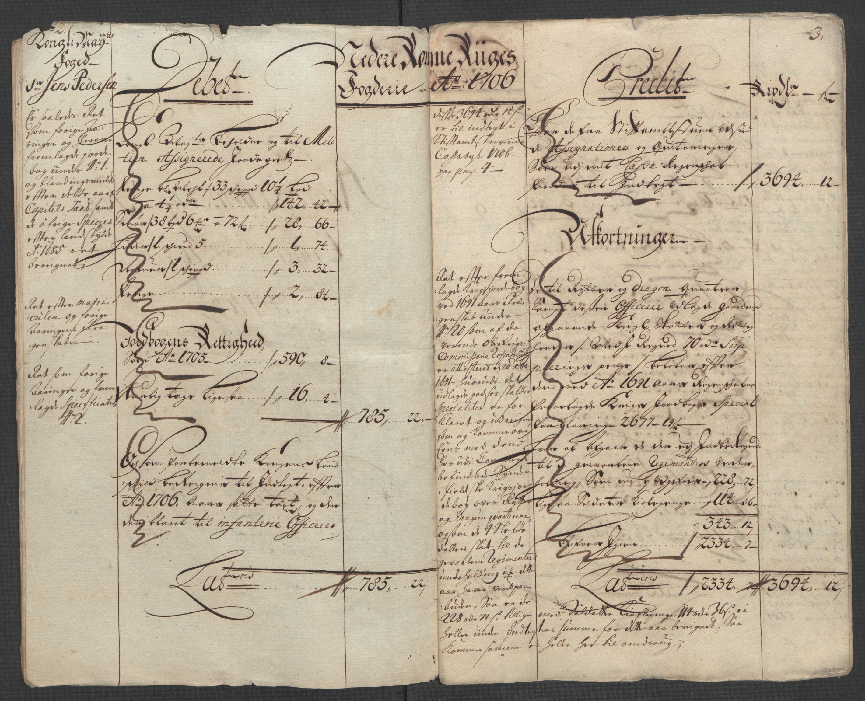 Rentekammeret inntil 1814, Reviderte regnskaper, Fogderegnskap, AV/RA-EA-4092/R11/L0590: Fogderegnskap Nedre Romerike, 1706-1707, p. 16