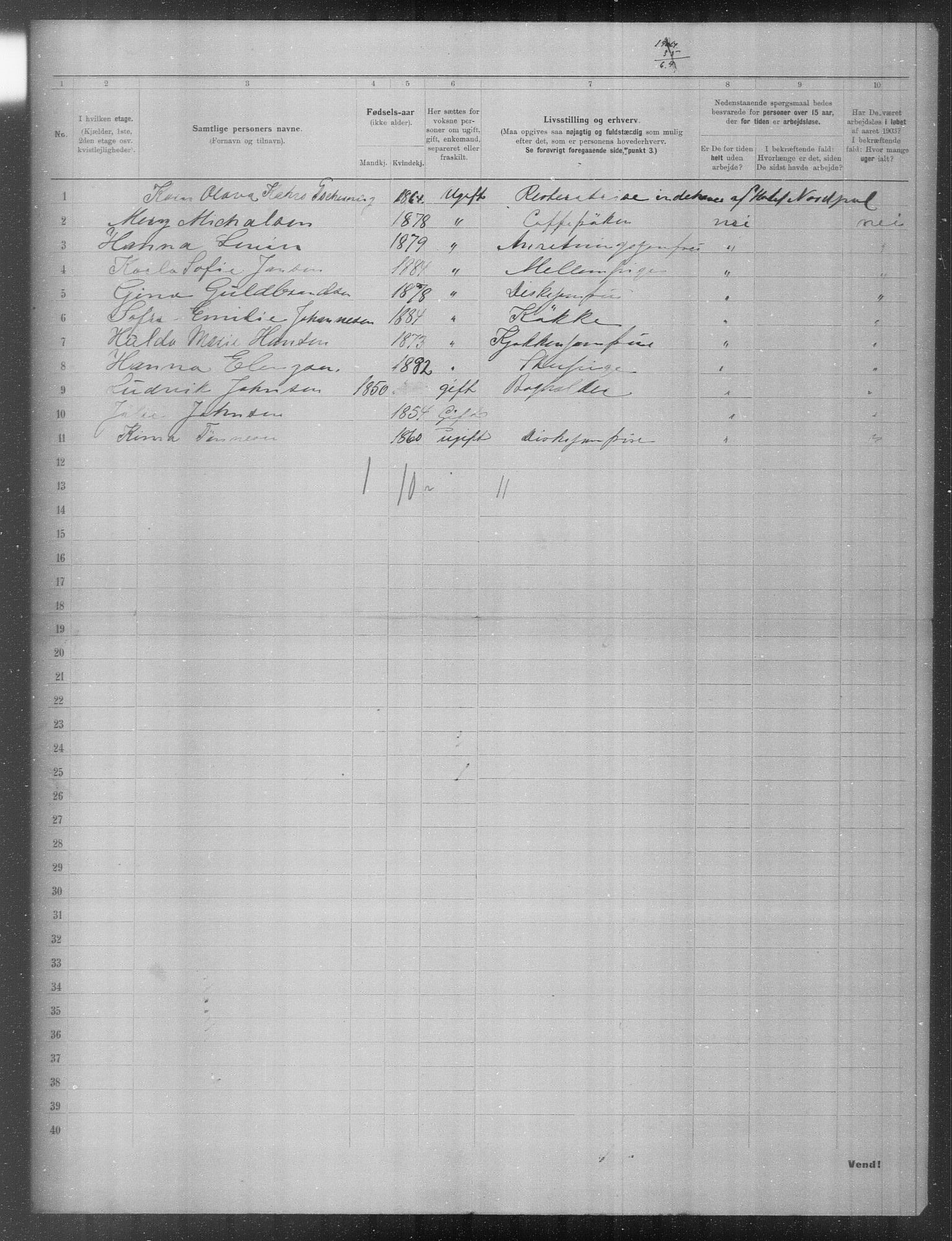 OBA, Municipal Census 1903 for Kristiania, 1903, p. 18252