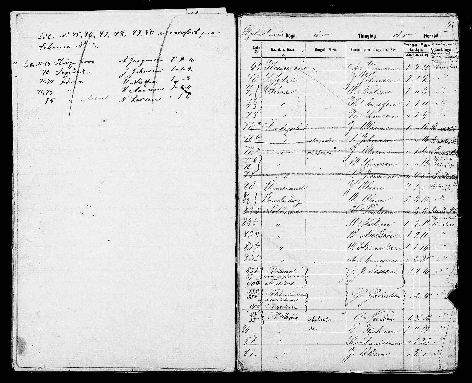 SAST, 1875 census for 1133P Hjelmeland, 1875, p. 35