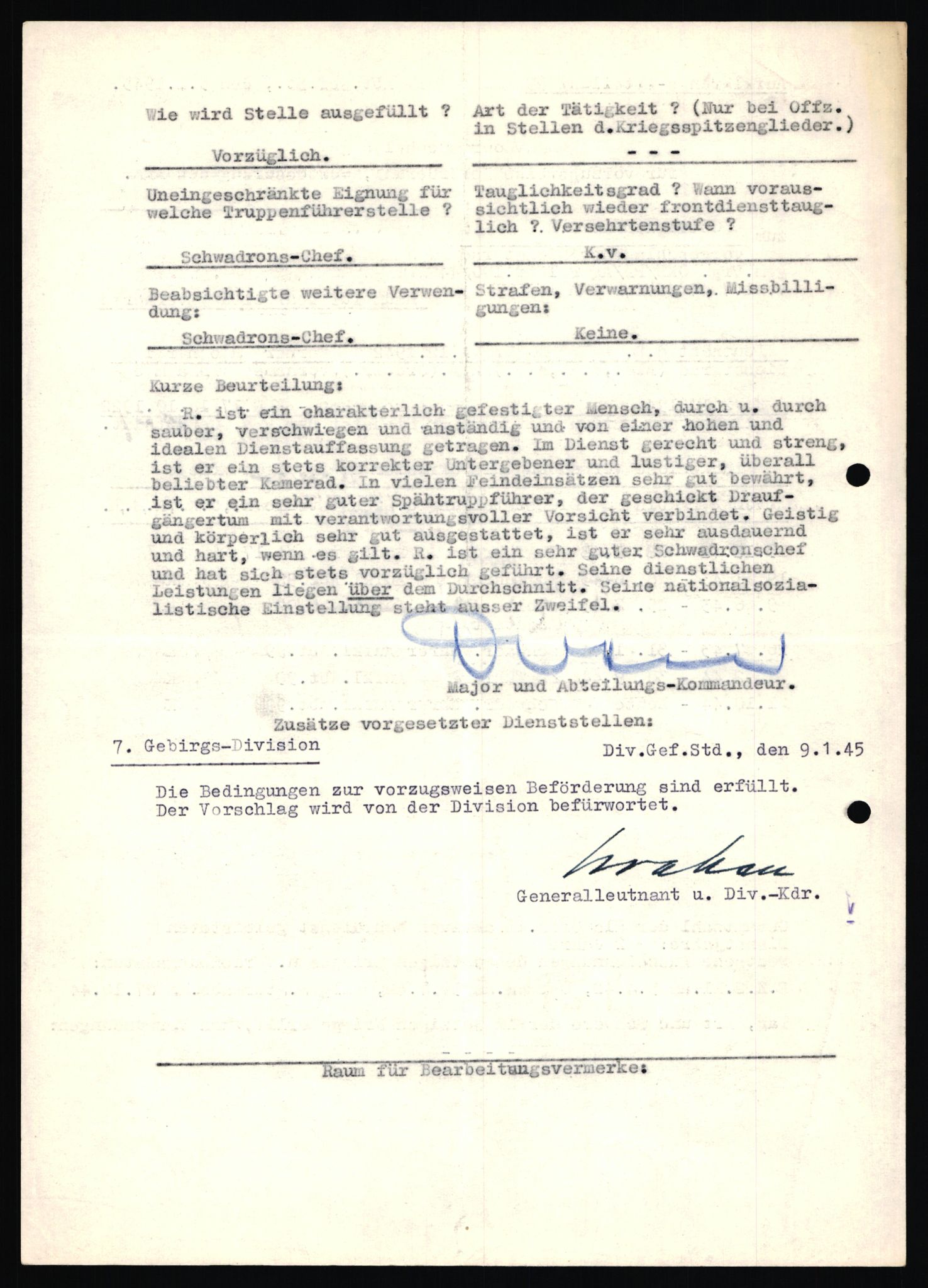 Forsvarets Overkommando. 2 kontor. Arkiv 11.4. Spredte tyske arkivsaker, AV/RA-RAFA-7031/D/Dar/Dara/L0019: Personalbøker og diverse, 1940-1945, p. 119