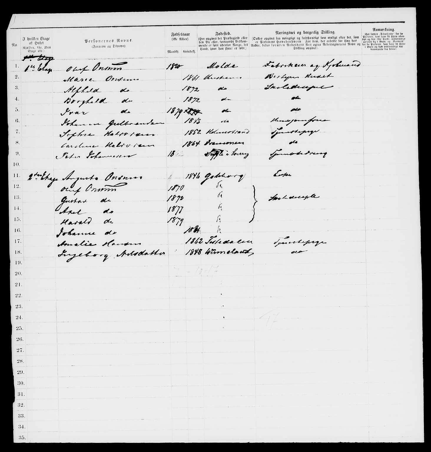 RA, 1885 census for 0301 Kristiania, 1885, p. 10002