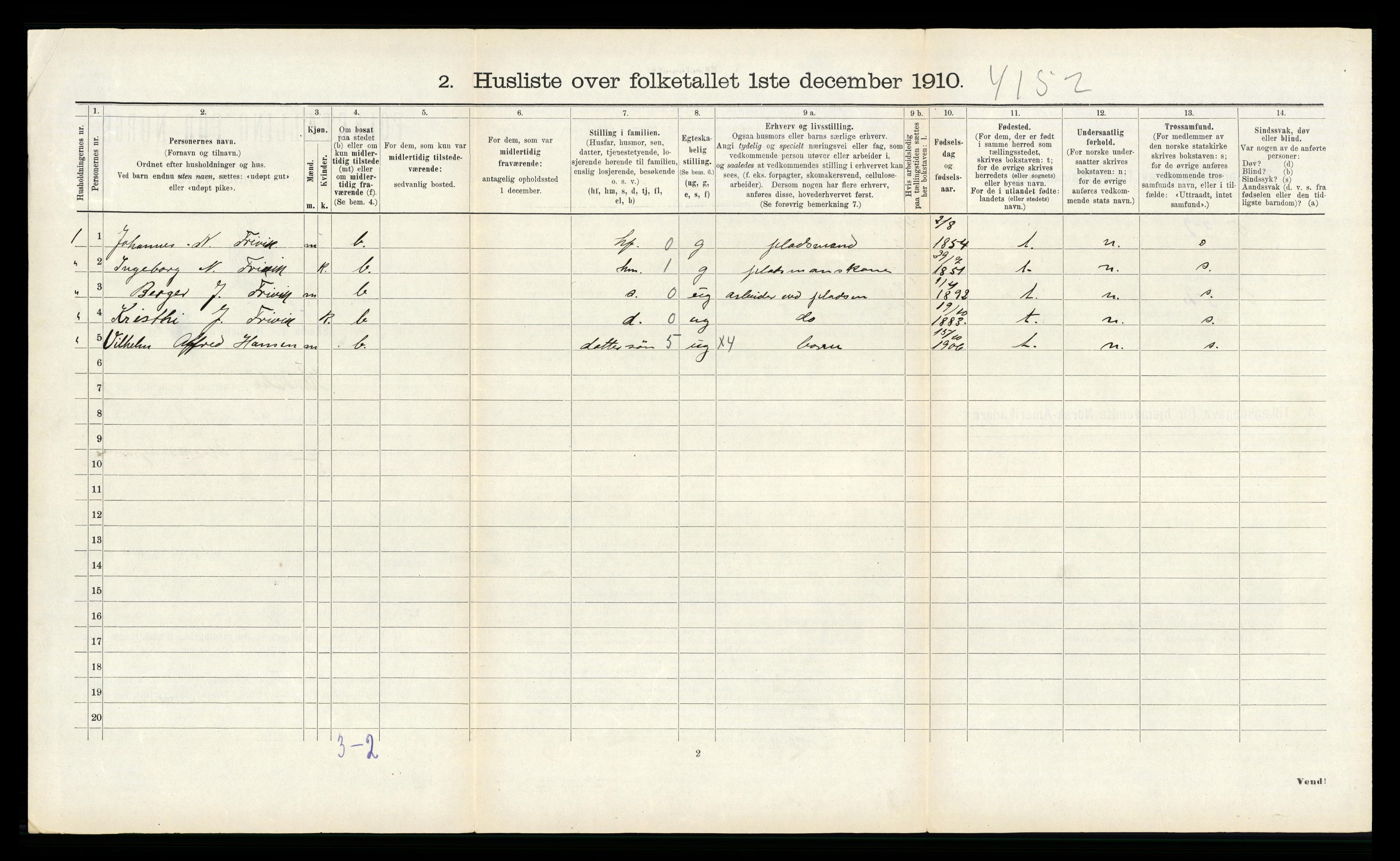 RA, 1910 census for Kyrkjebø, 1910, p. 386