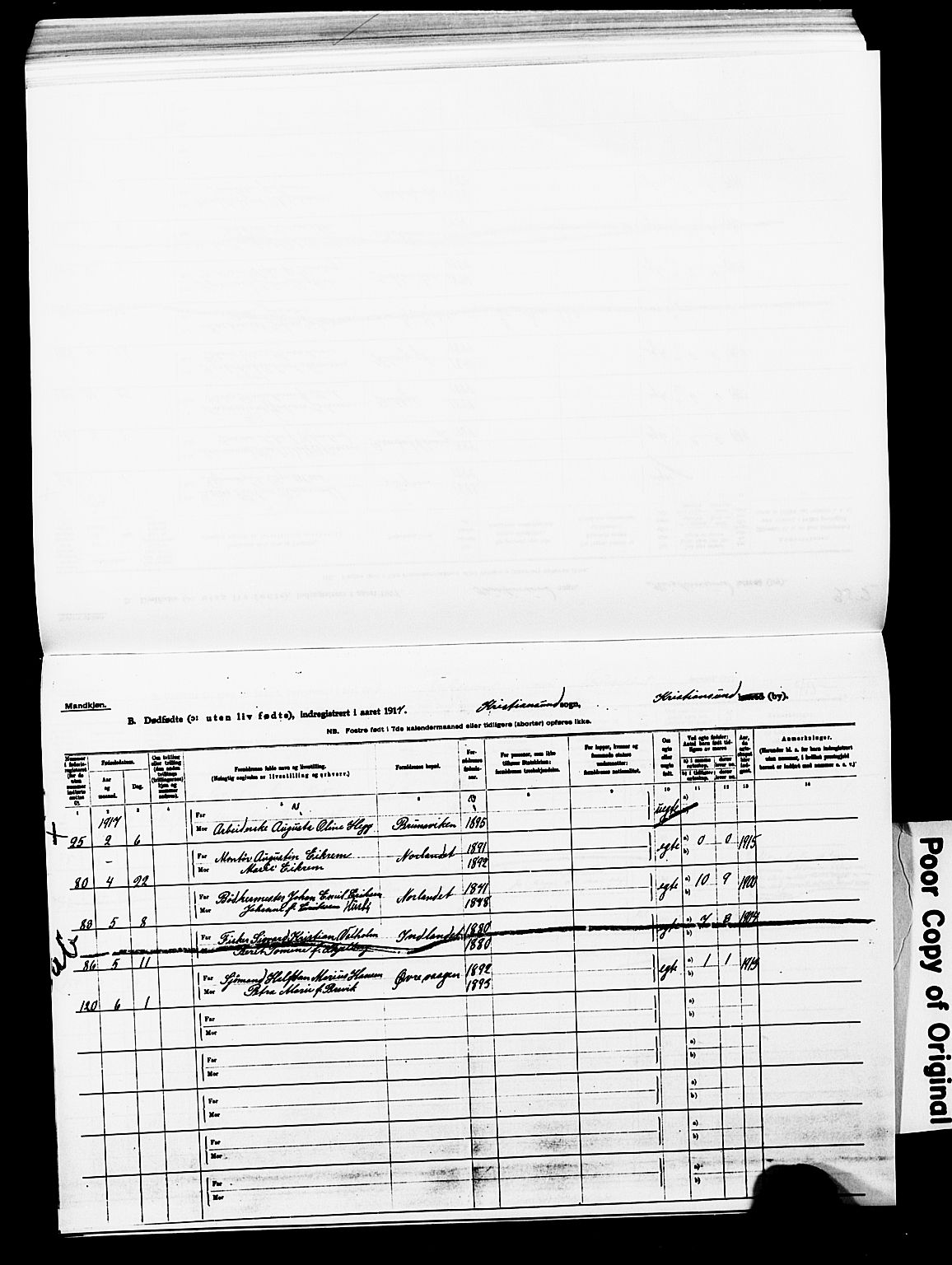 Ministerialprotokoller, klokkerbøker og fødselsregistre - Møre og Romsdal, AV/SAT-A-1454/572/L0861: Parish register (official) no. 572D05, 1913-1920