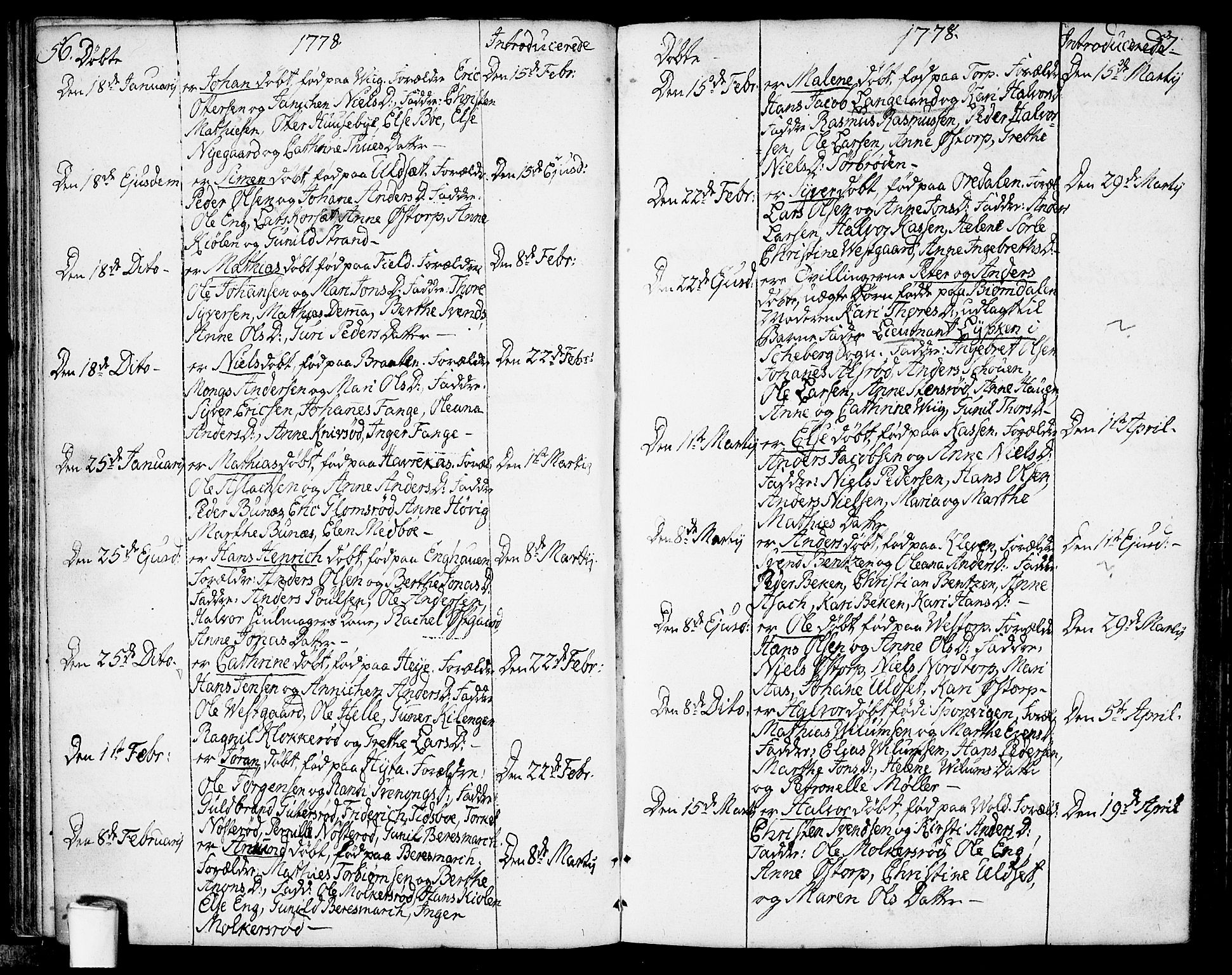Berg prestekontor Kirkebøker, SAO/A-10902/F/Fa/L0001: Parish register (official) no. I 1, 1770-1814, p. 56-57