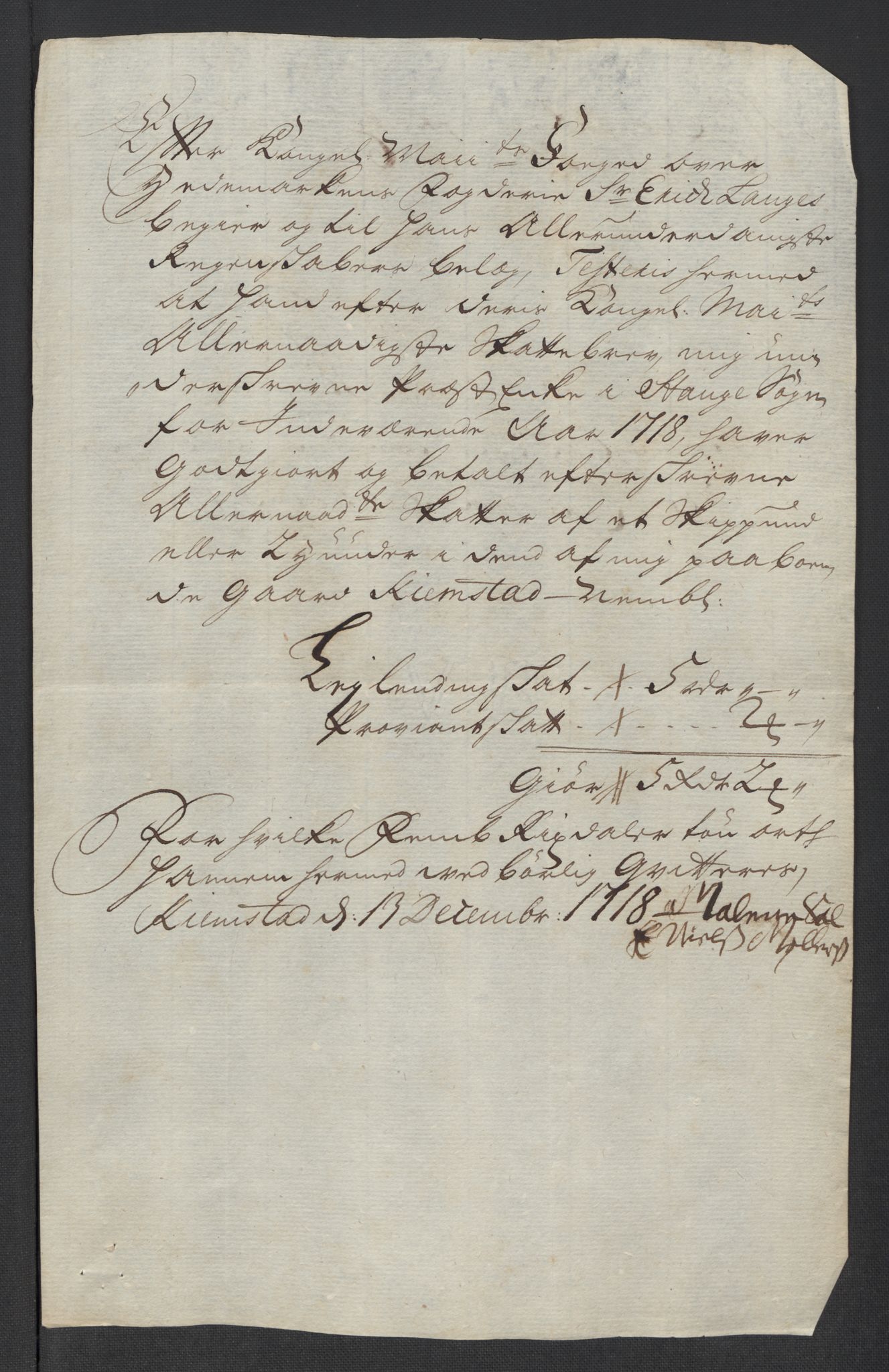 Rentekammeret inntil 1814, Reviderte regnskaper, Fogderegnskap, AV/RA-EA-4092/R16/L1057: Fogderegnskap Hedmark, 1718, p. 290