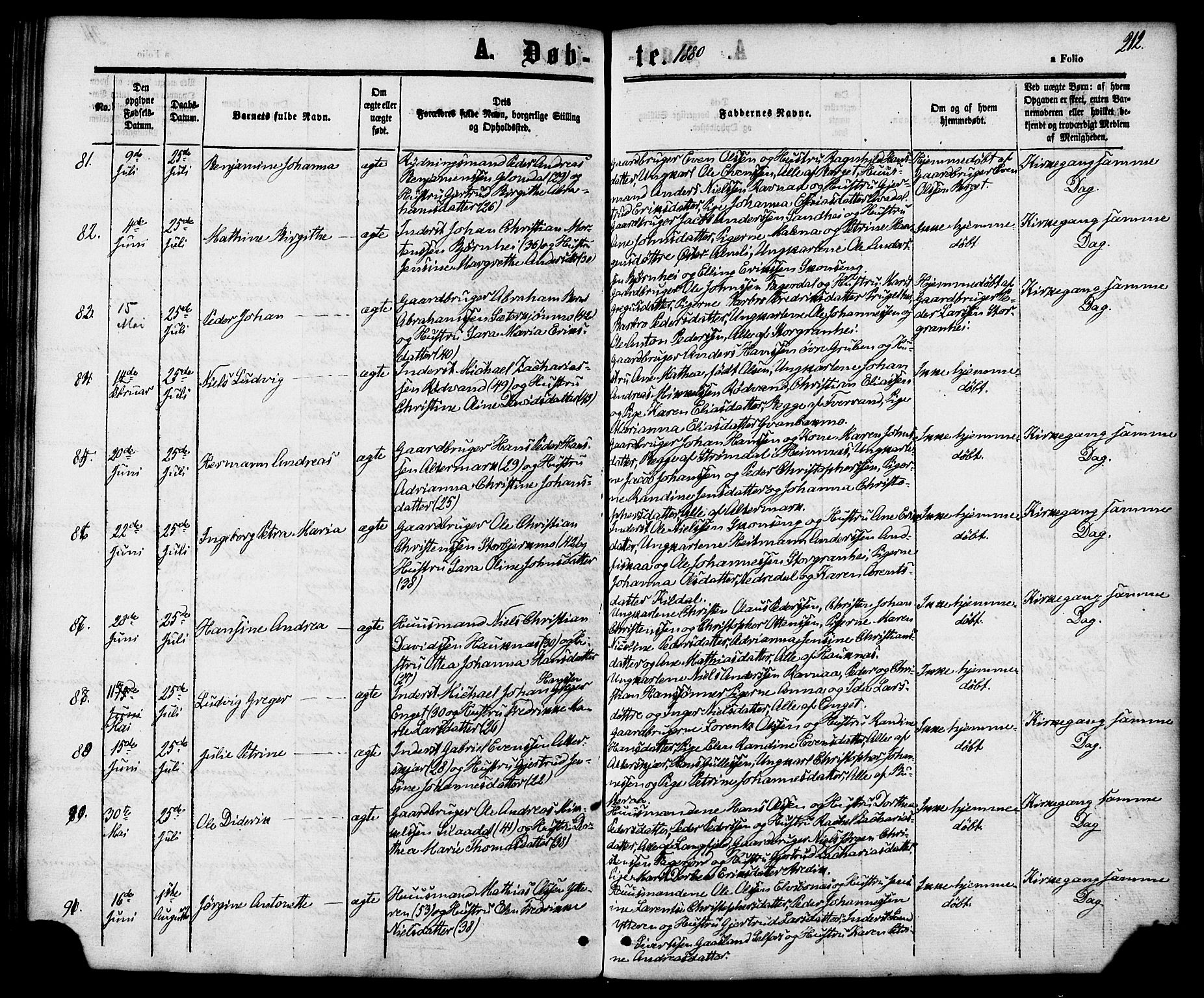 Ministerialprotokoller, klokkerbøker og fødselsregistre - Nordland, AV/SAT-A-1459/827/L0393: Parish register (official) no. 827A05, 1863-1883, p. 212