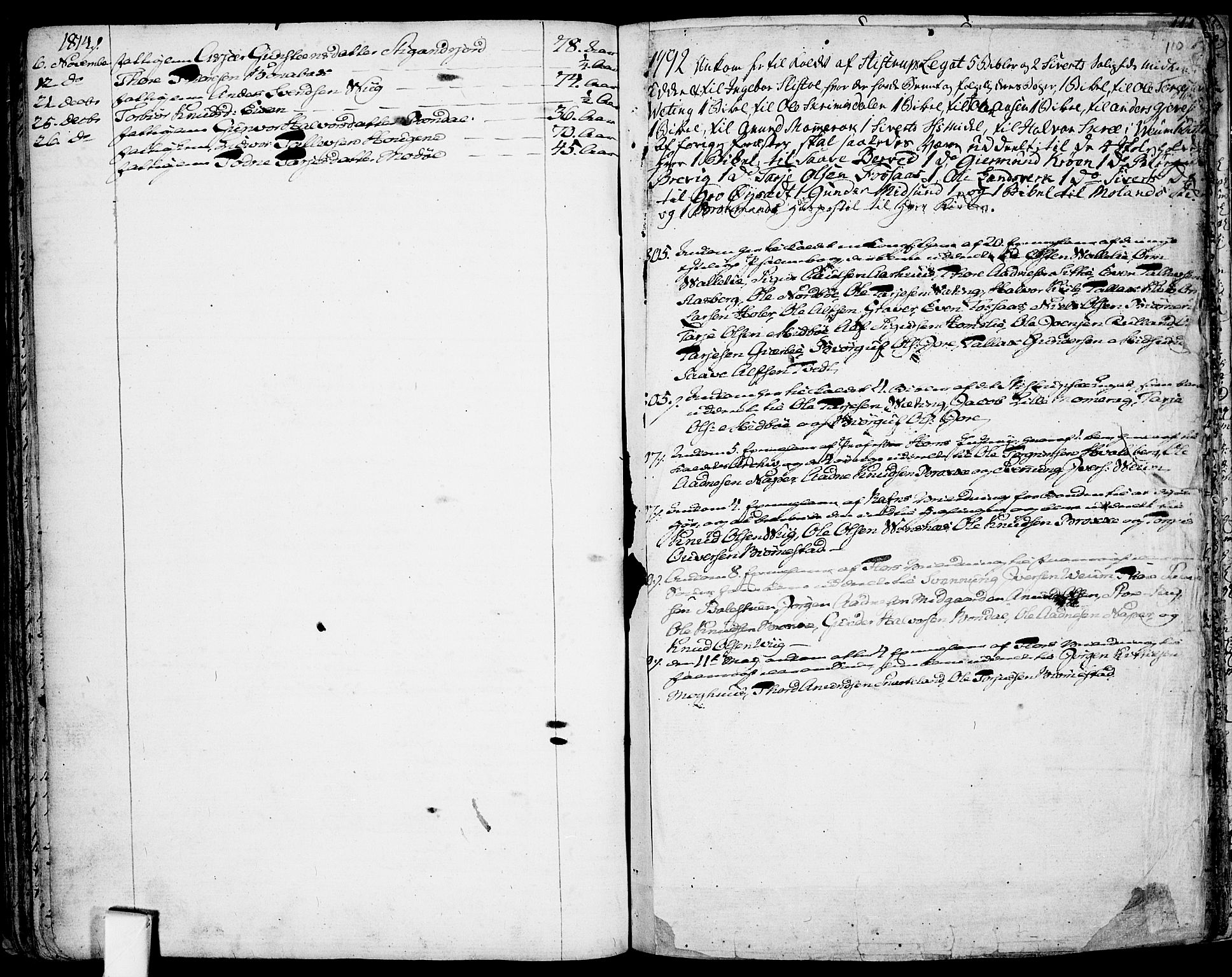 Fyresdal kirkebøker, SAKO/A-263/F/Fa/L0002: Parish register (official) no. I 2, 1769-1814, p. 110