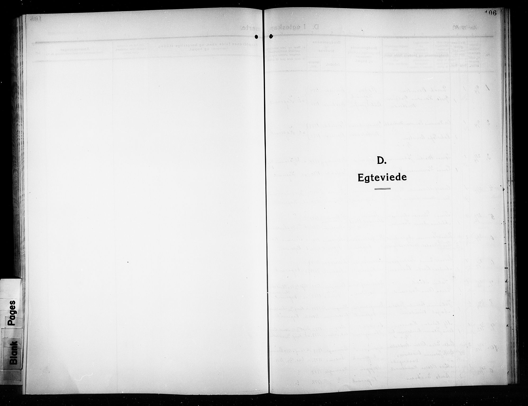 Kopervik sokneprestkontor, AV/SAST-A-101850/H/Ha/Hab/L0005: Parish register (copy) no. B 5, 1909-1918, p. 106