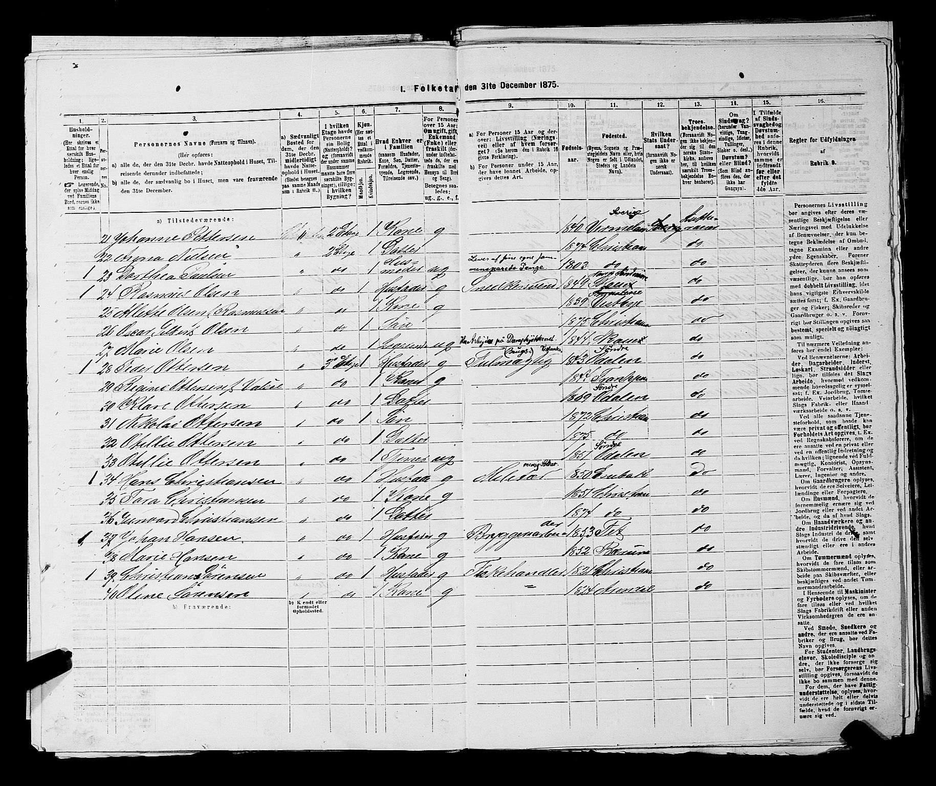 RA, 1875 census for 0301 Kristiania, 1875, p. 7252