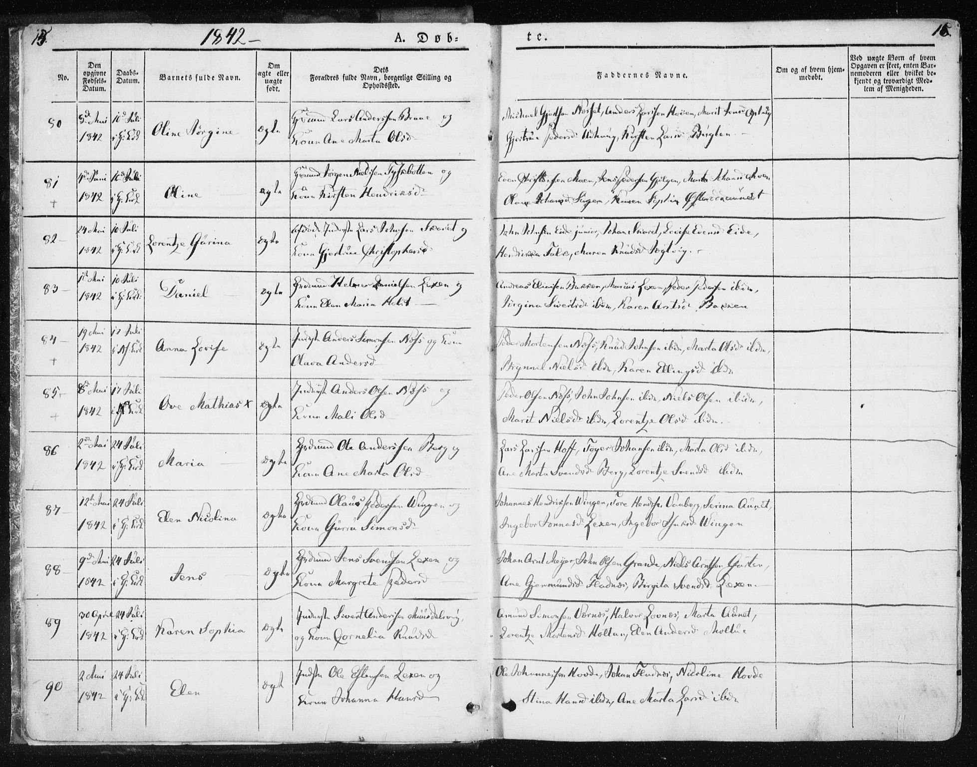 Ministerialprotokoller, klokkerbøker og fødselsregistre - Sør-Trøndelag, AV/SAT-A-1456/659/L0736: Parish register (official) no. 659A06, 1842-1856, p. 15-16