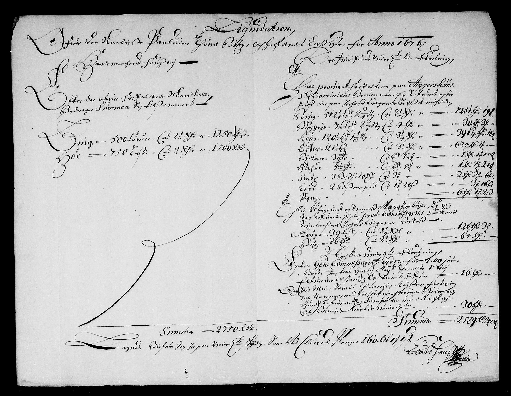 Rentekammeret inntil 1814, Reviderte regnskaper, Stiftamtstueregnskaper, Landkommissariatet på Akershus og Akershus stiftamt, AV/RA-EA-5869/R/Rb/L0123: Akershus stiftamt, 1676