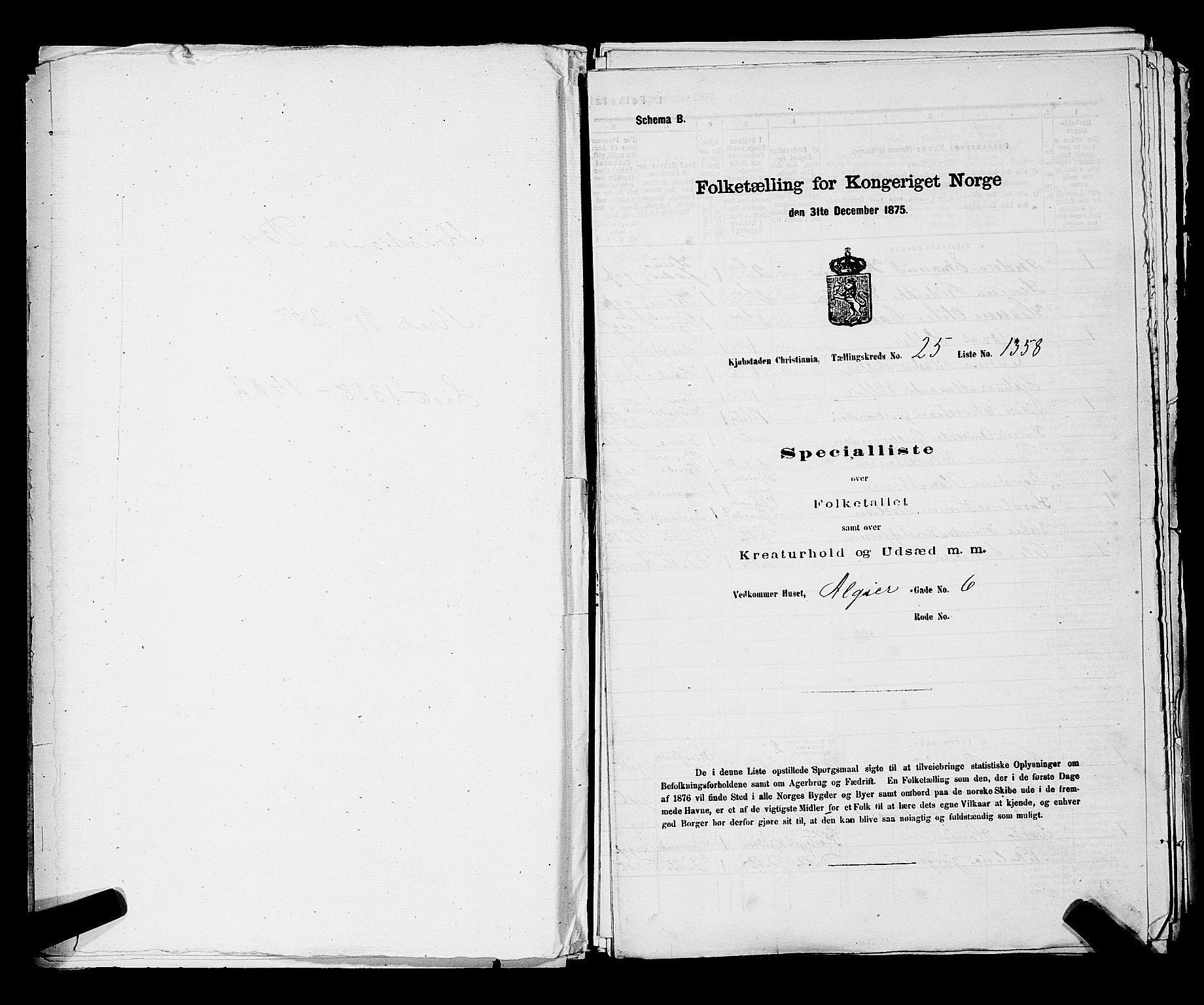 RA, 1875 census for 0301 Kristiania, 1875, p. 3994