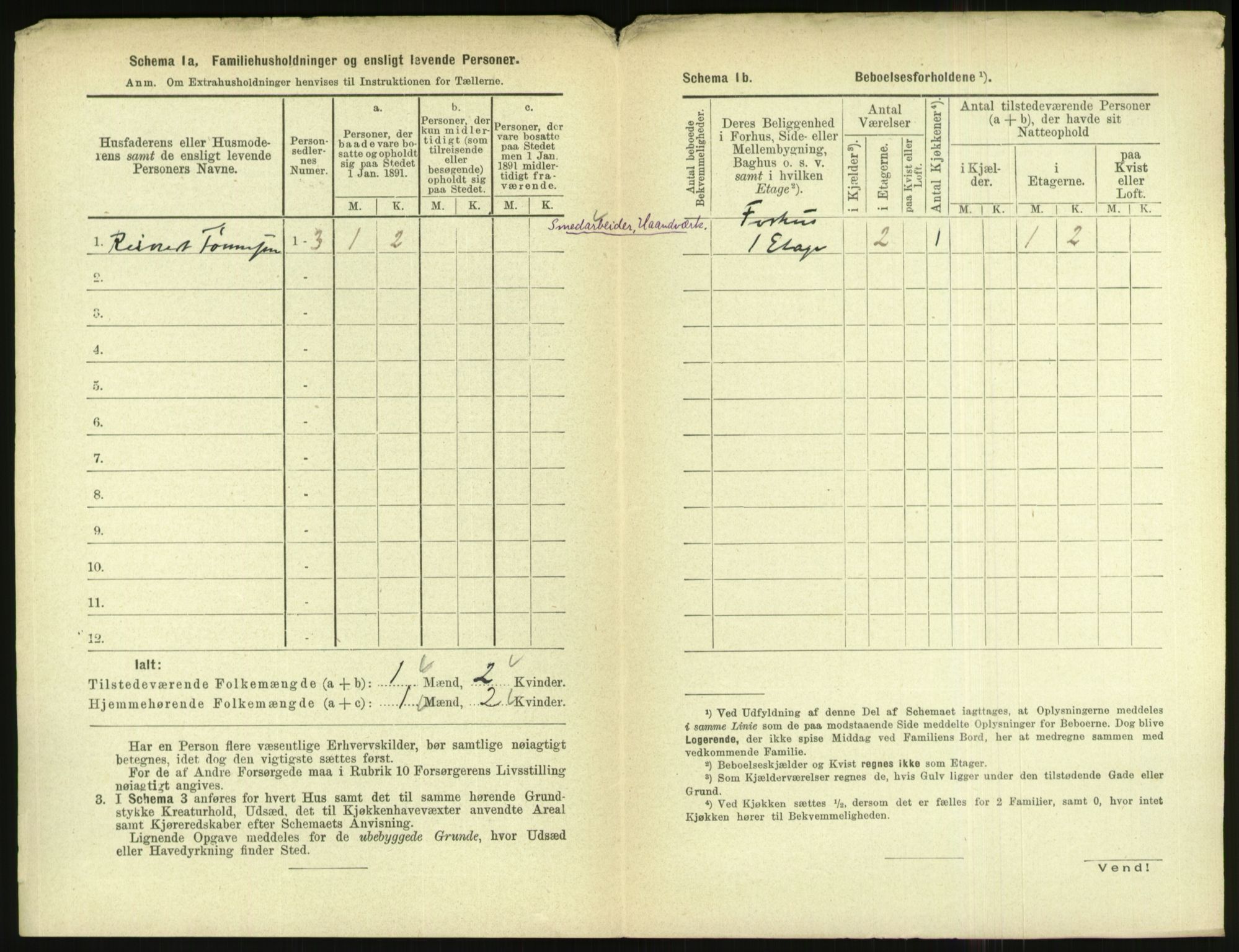 RA, 1891 census for 1004 Flekkefjord, 1891, p. 165