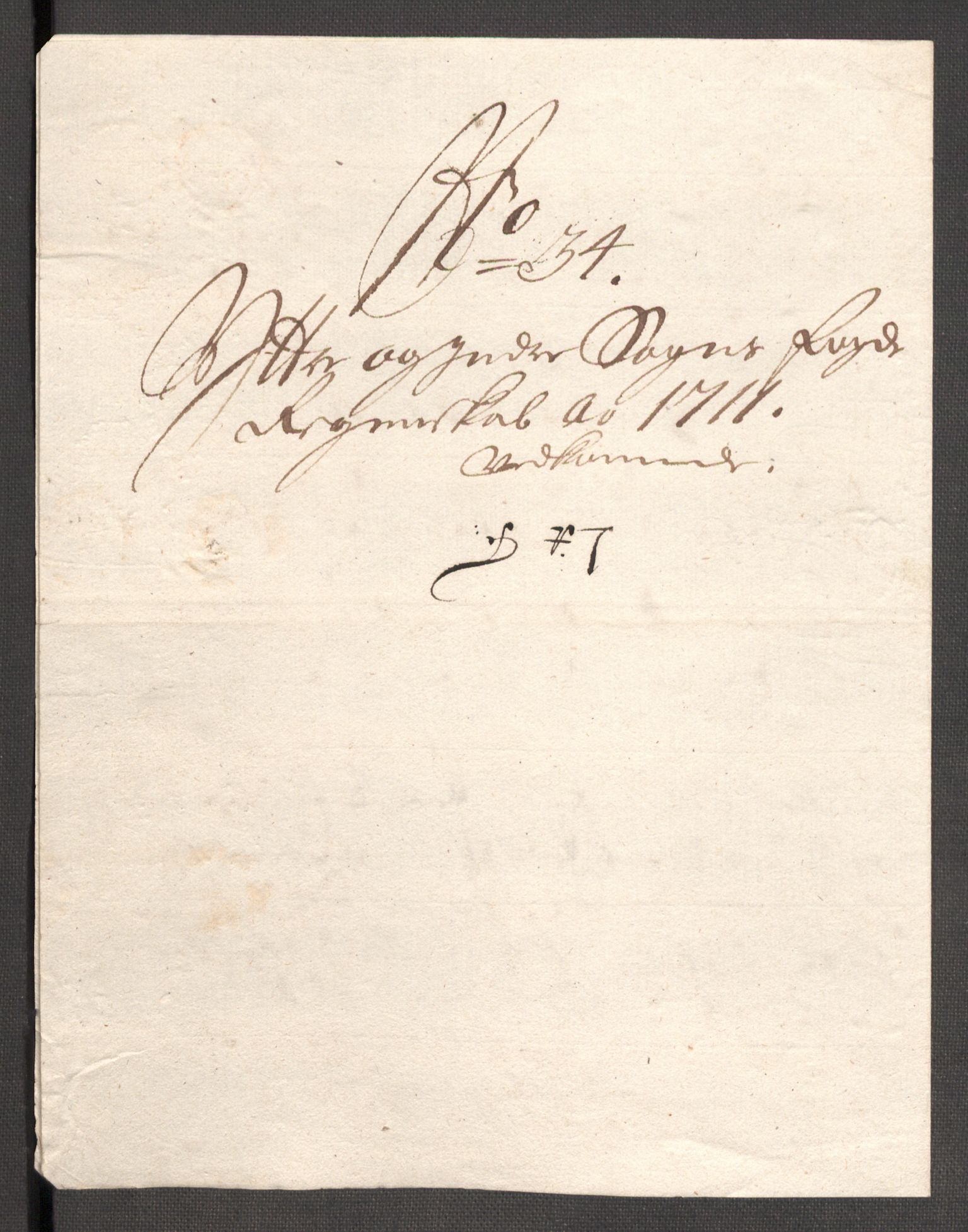 Rentekammeret inntil 1814, Reviderte regnskaper, Fogderegnskap, AV/RA-EA-4092/R52/L3317: Fogderegnskap Sogn, 1711, p. 222