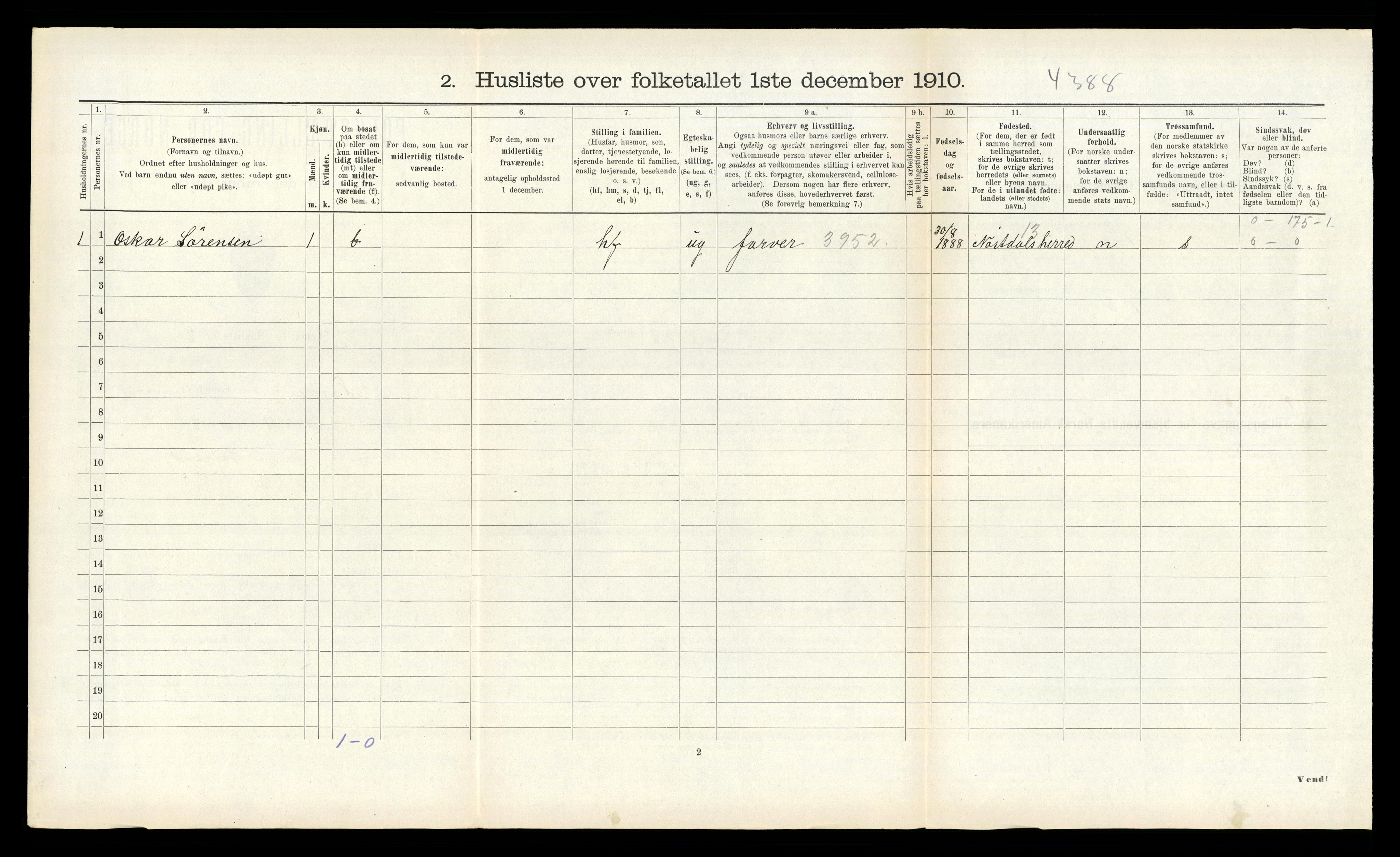 RA, 1910 census for Førde, 1910, p. 720