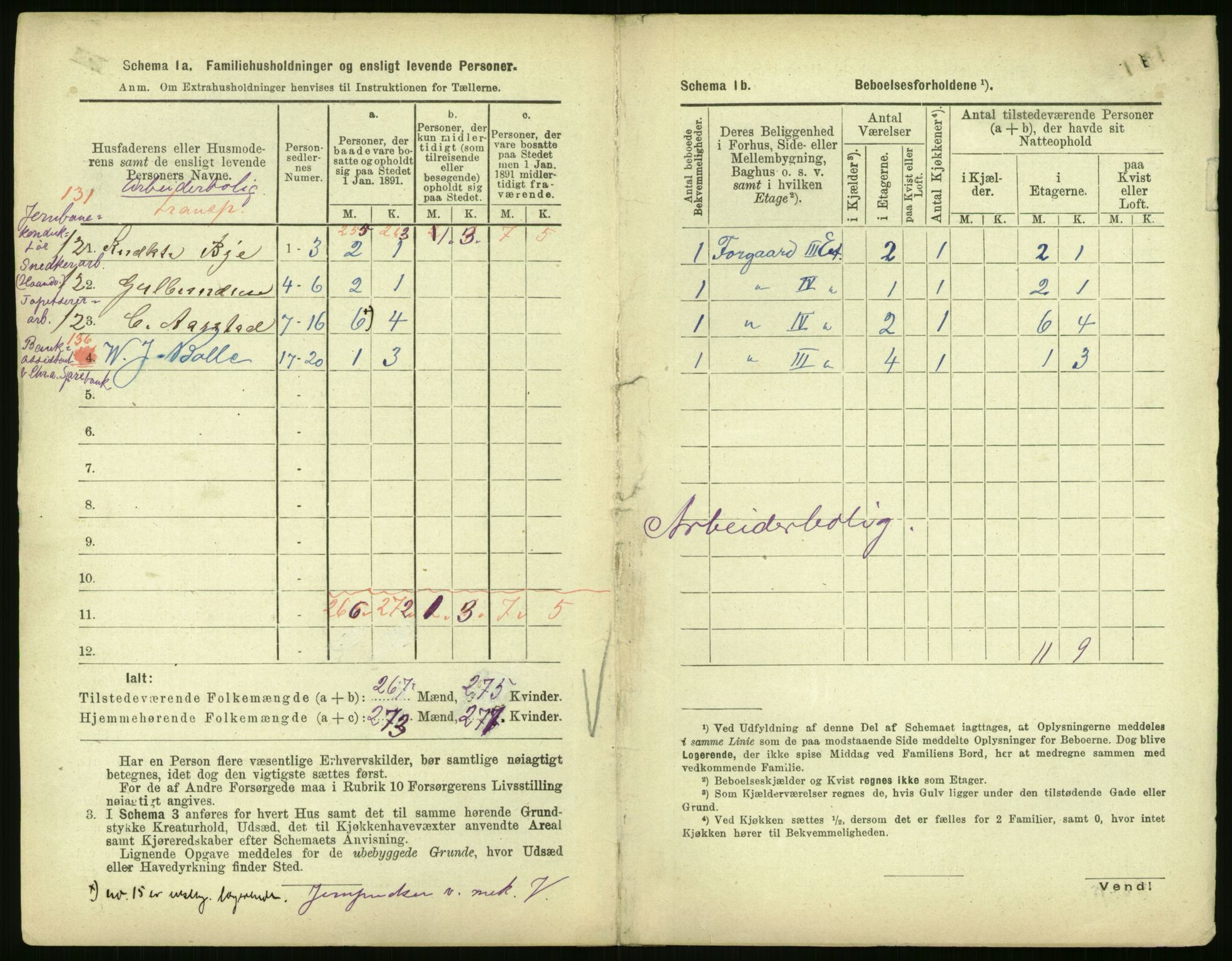 RA, 1891 census for 0301 Kristiania, 1891, p. 25565