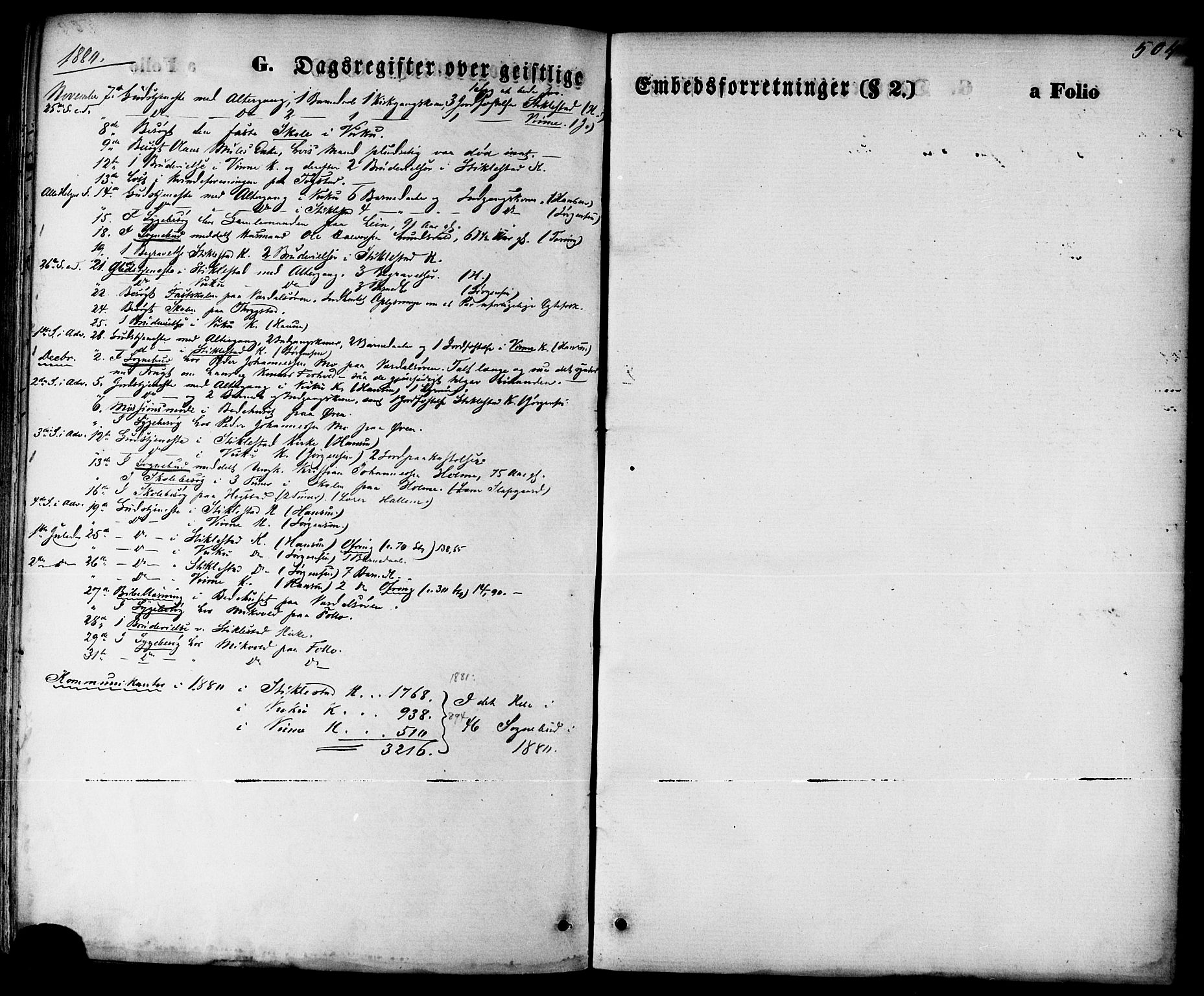 Ministerialprotokoller, klokkerbøker og fødselsregistre - Nord-Trøndelag, SAT/A-1458/723/L0242: Parish register (official) no. 723A11, 1870-1880, p. 504