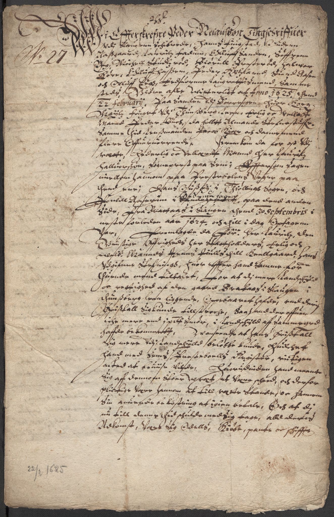Riksarkivets diplomsamling, AV/RA-EA-5965/F15/L0024: Prestearkiv - Vestfold, 1619-1681, p. 30