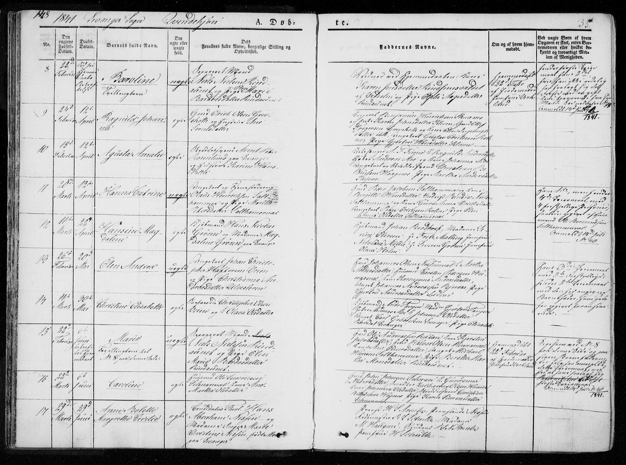 Ministerialprotokoller, klokkerbøker og fødselsregistre - Nord-Trøndelag, AV/SAT-A-1458/720/L0183: Parish register (official) no. 720A01, 1836-1855, p. 35