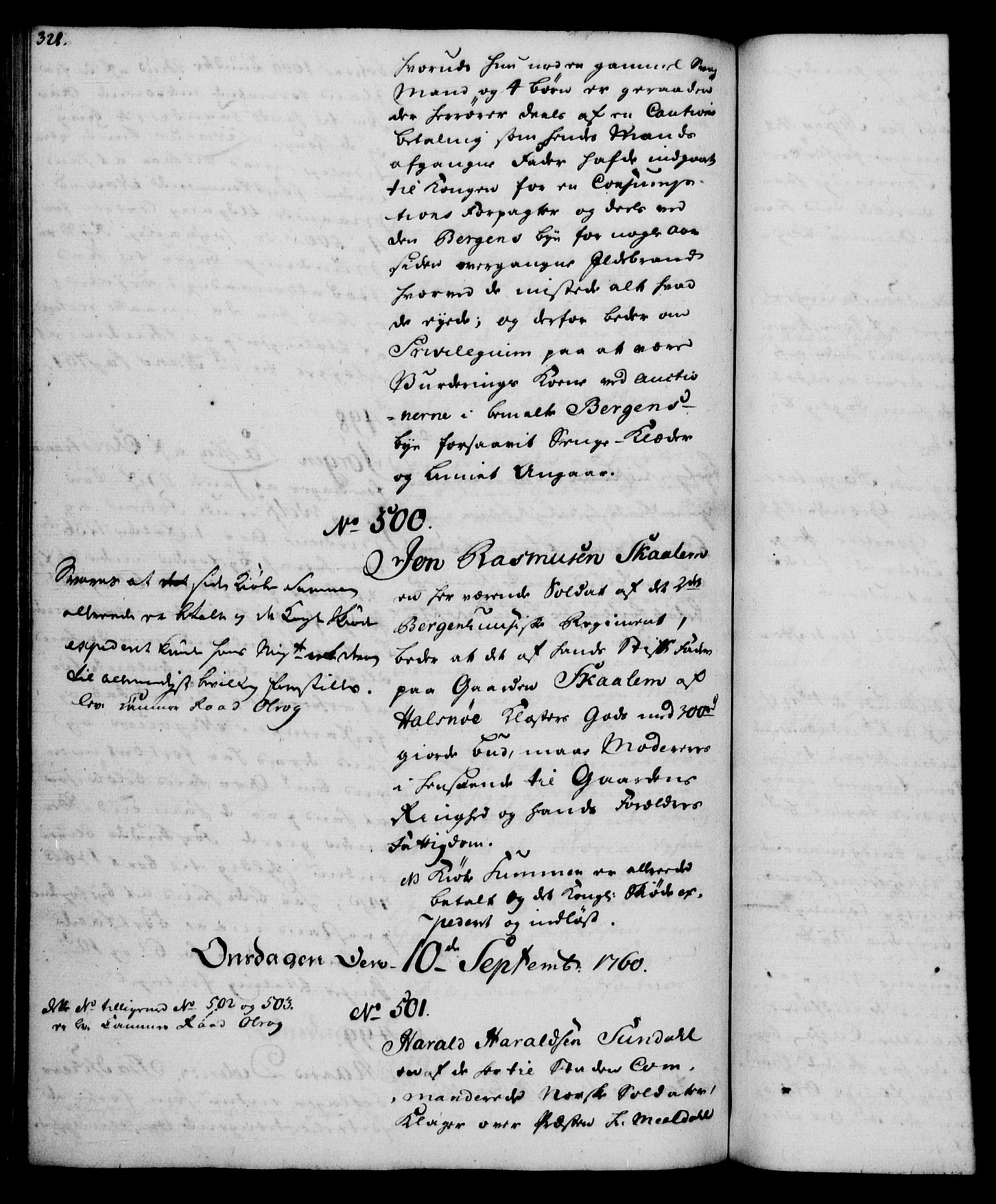 Rentekammeret, Kammerkanselliet, AV/RA-EA-3111/G/Gh/Gha/L0035: Norsk ekstraktmemorialprotokoll (merket RK 53.80), 1759-1771, p. 328