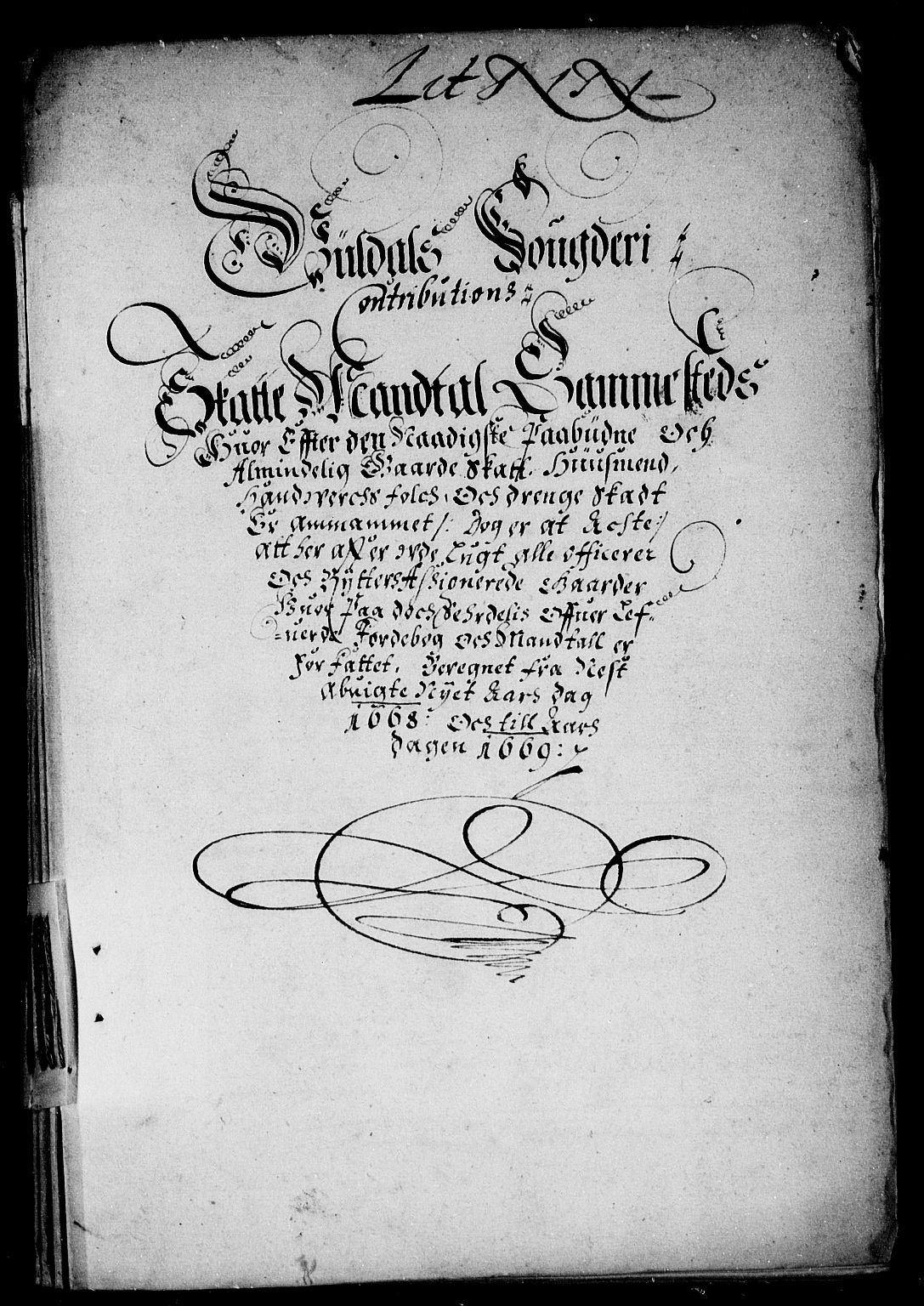 Rentekammeret inntil 1814, Reviderte regnskaper, Stiftamtstueregnskaper, Trondheim stiftamt og Nordland amt, AV/RA-EA-6044/R/Rd/L0024: Trondheim stiftamt, 1668