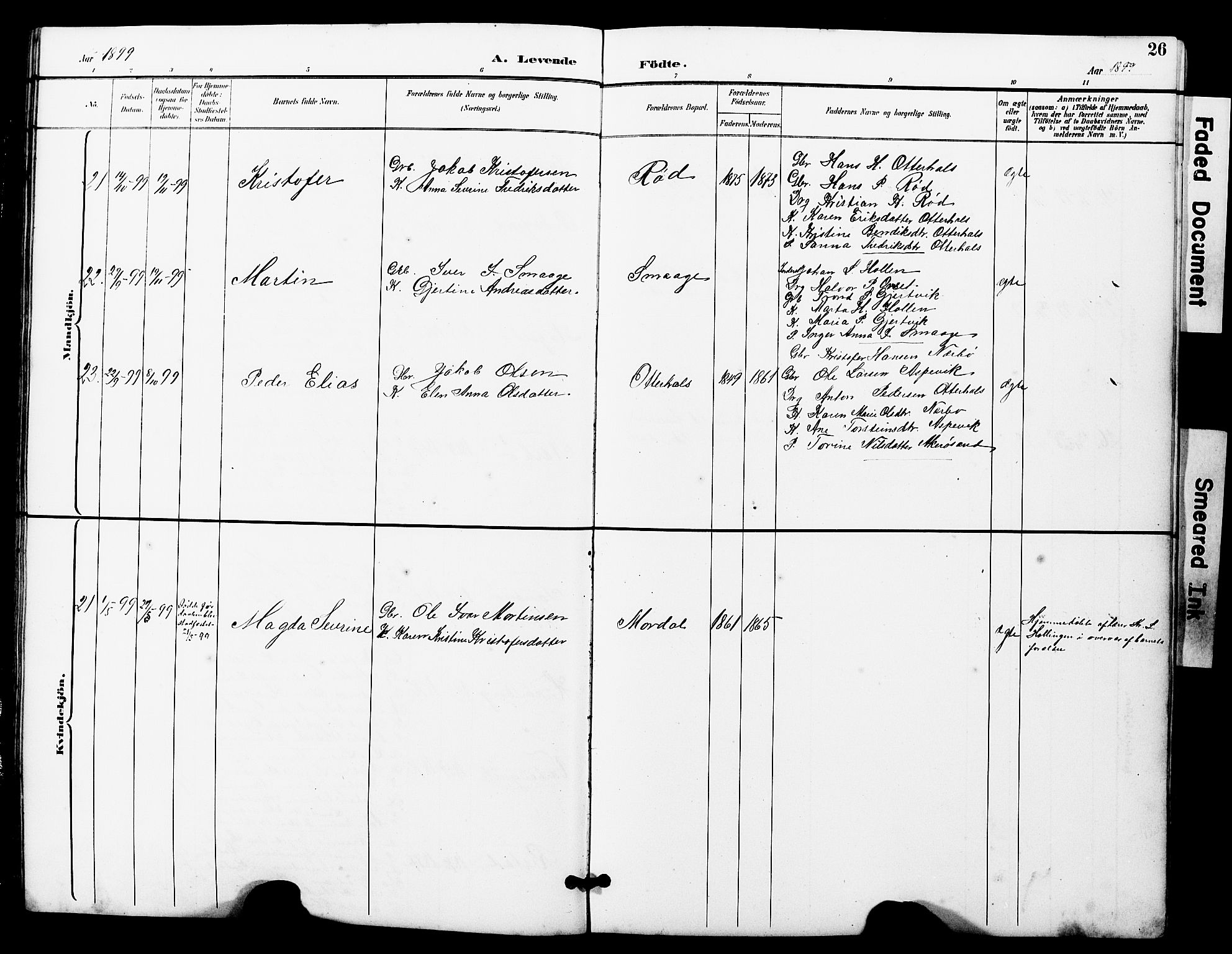 Ministerialprotokoller, klokkerbøker og fødselsregistre - Møre og Romsdal, AV/SAT-A-1454/560/L0725: Parish register (copy) no. 560C02, 1895-1930, p. 26