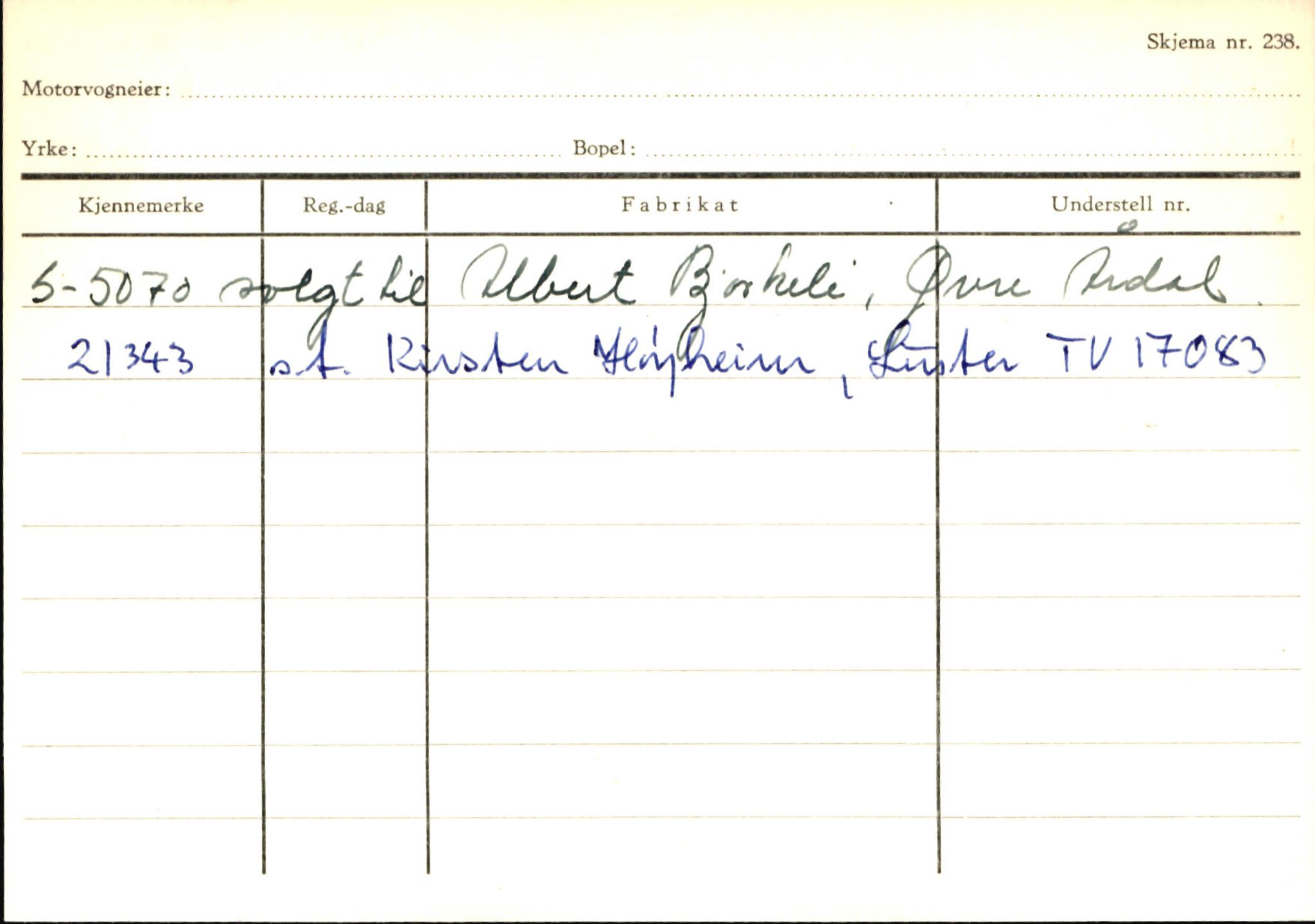 Statens vegvesen, Sogn og Fjordane vegkontor, AV/SAB-A-5301/4/F/L0145: Registerkort Vågsøy S-Å. Årdal I-P, 1945-1975, p. 1490