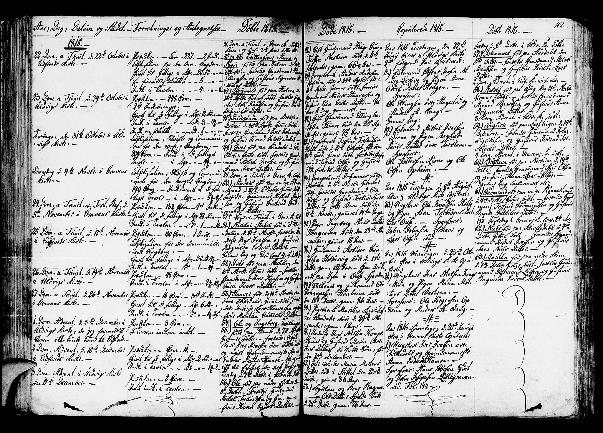 Ulvik sokneprestembete, SAB/A-78801/H/Haa: Parish register (official) no. A 11, 1793-1838, p. 102