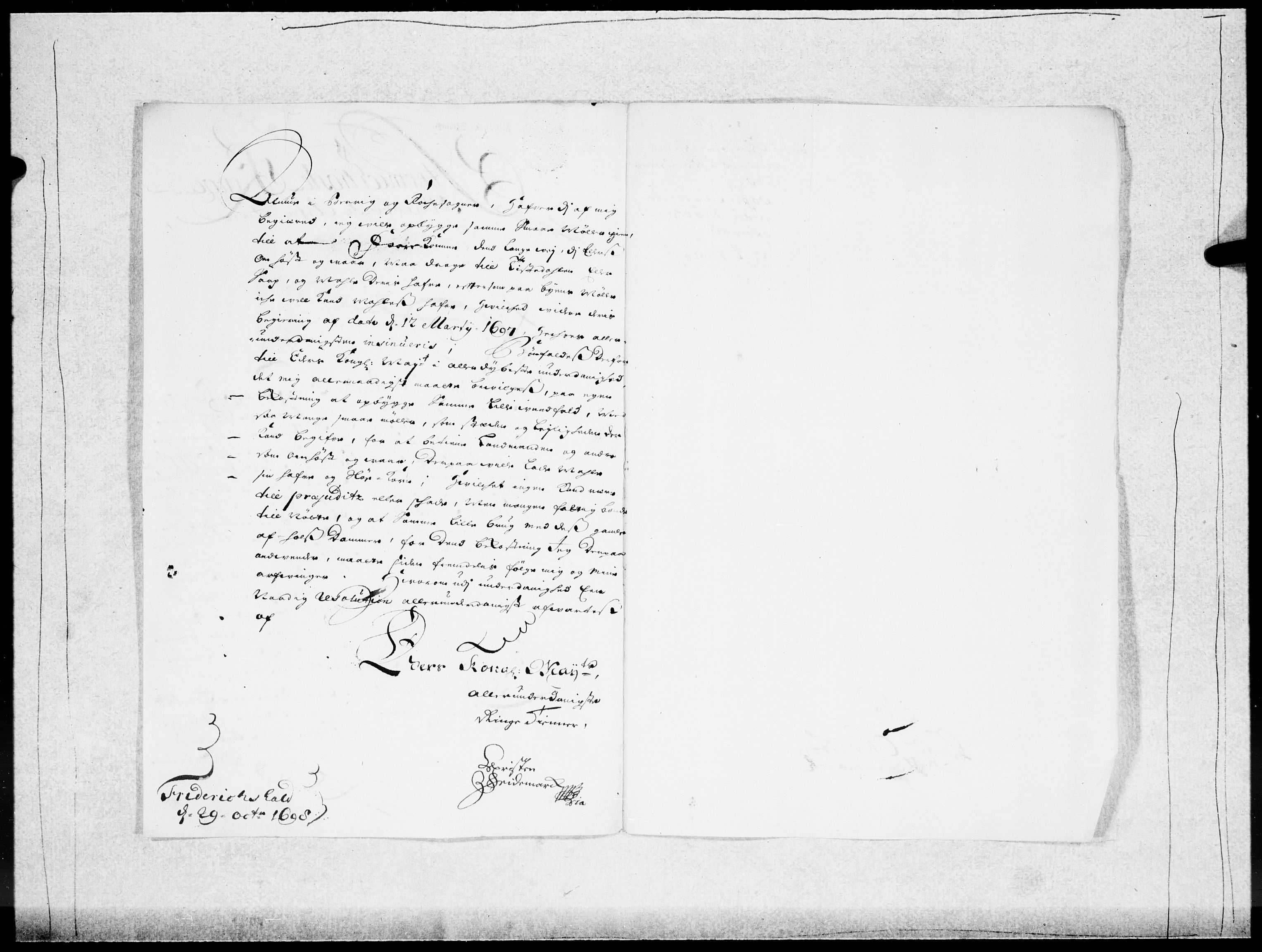 Danske Kanselli 1572-1799, AV/RA-EA-3023/F/Fc/Fcc/Fcca/L0048: Norske innlegg 1572-1799, 1697-1699, p. 374