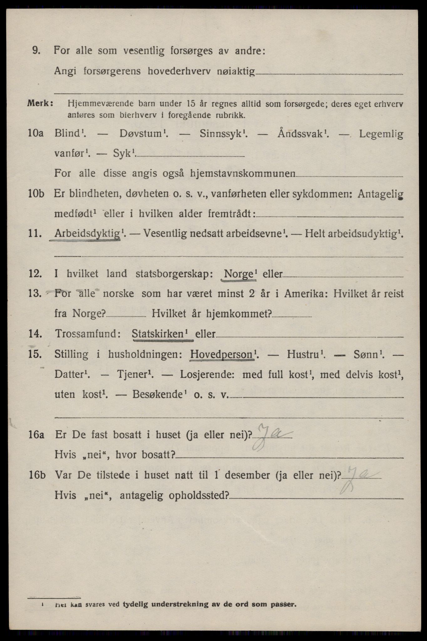 SAST, 1920 census for Suldal, 1920, p. 1749