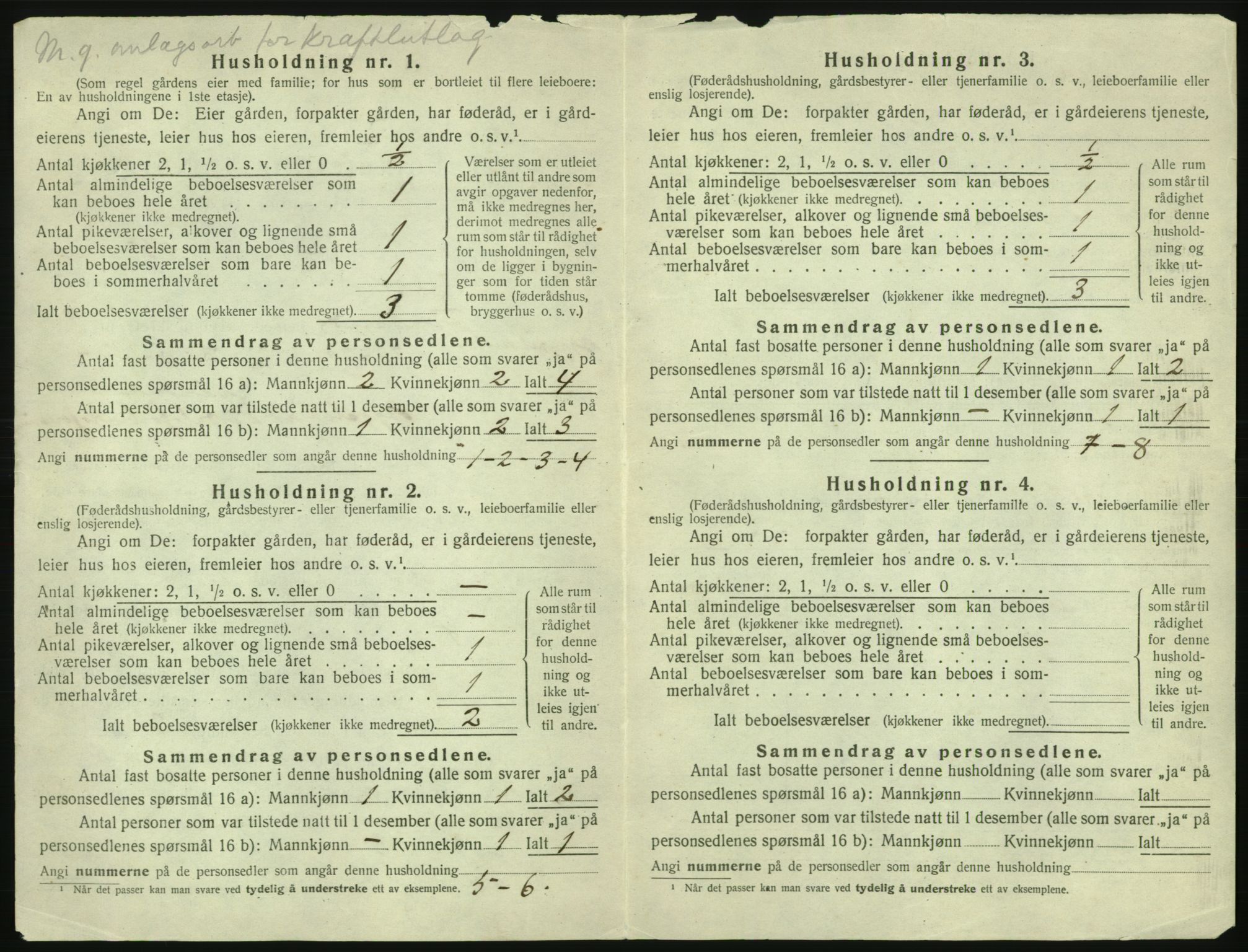 SAST, 1920 census for Forsand, 1920, p. 756