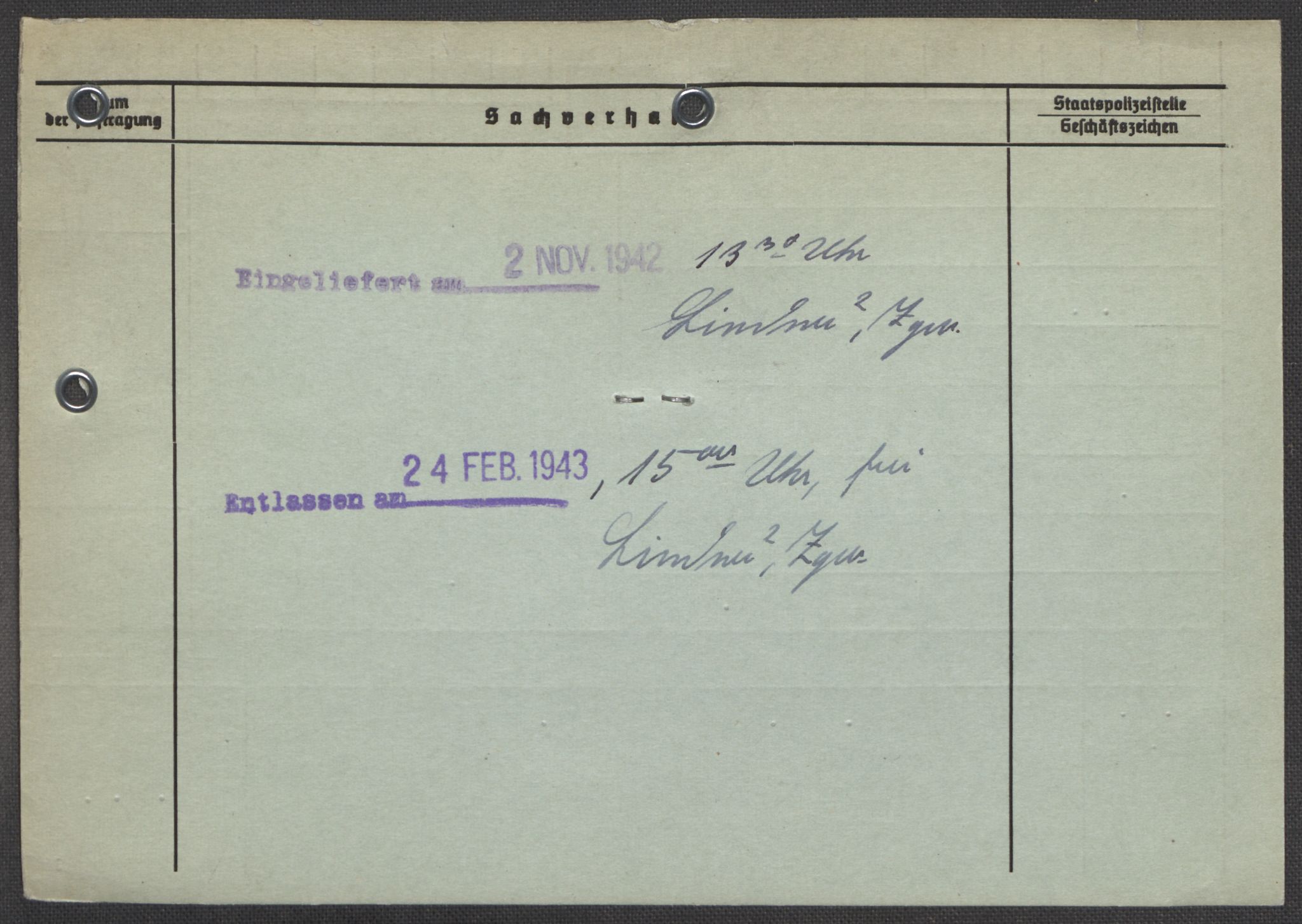 Befehlshaber der Sicherheitspolizei und des SD, AV/RA-RAFA-5969/E/Ea/Eaa/L0009: Register over norske fanger i Møllergata 19: Ru-Sy, 1940-1945, p. 1483