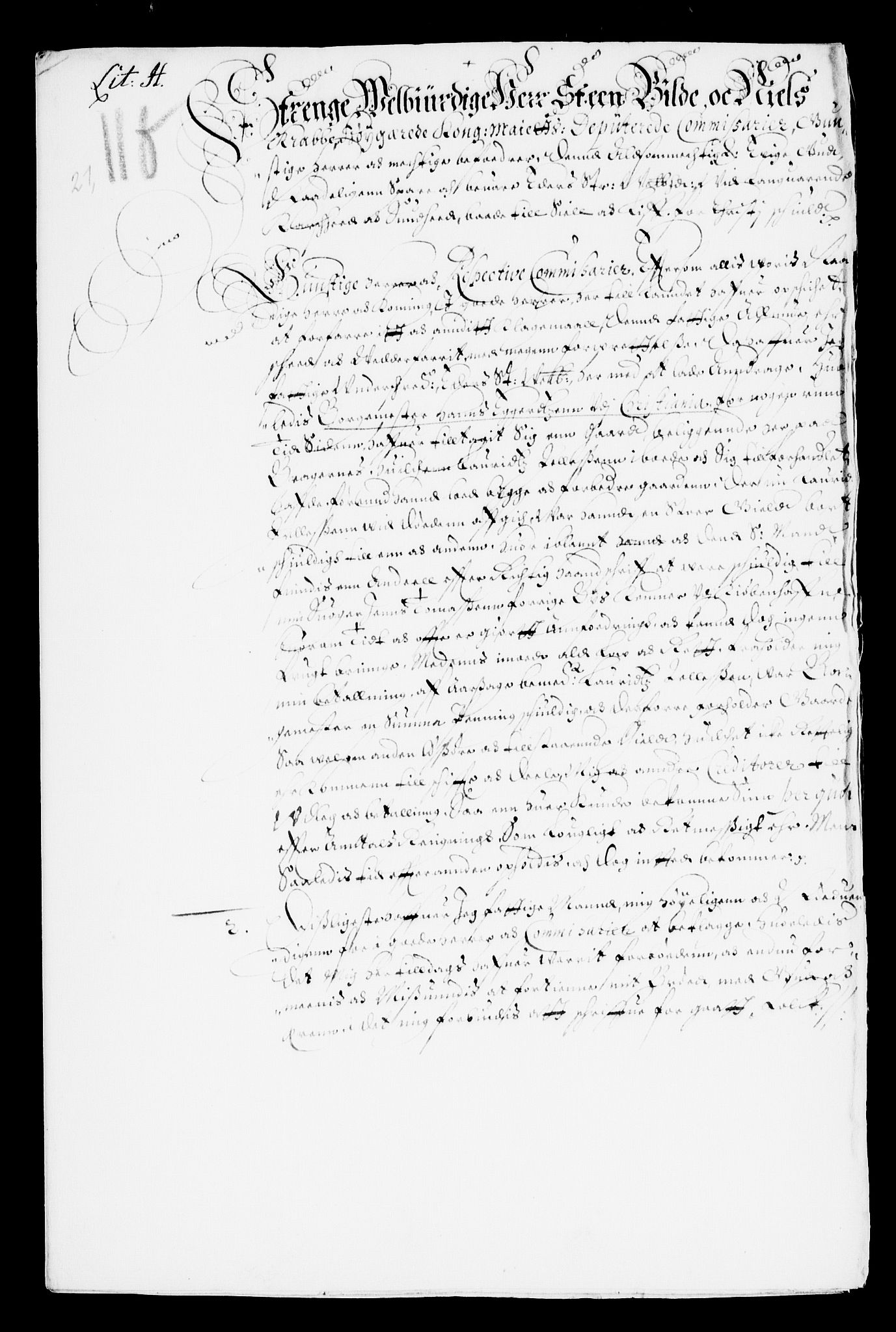 Danske Kanselli, Skapsaker, AV/RA-EA-4061/F/L0007: Skap 8, pakke 150A, litra A-V, 1644-1651, p. 34